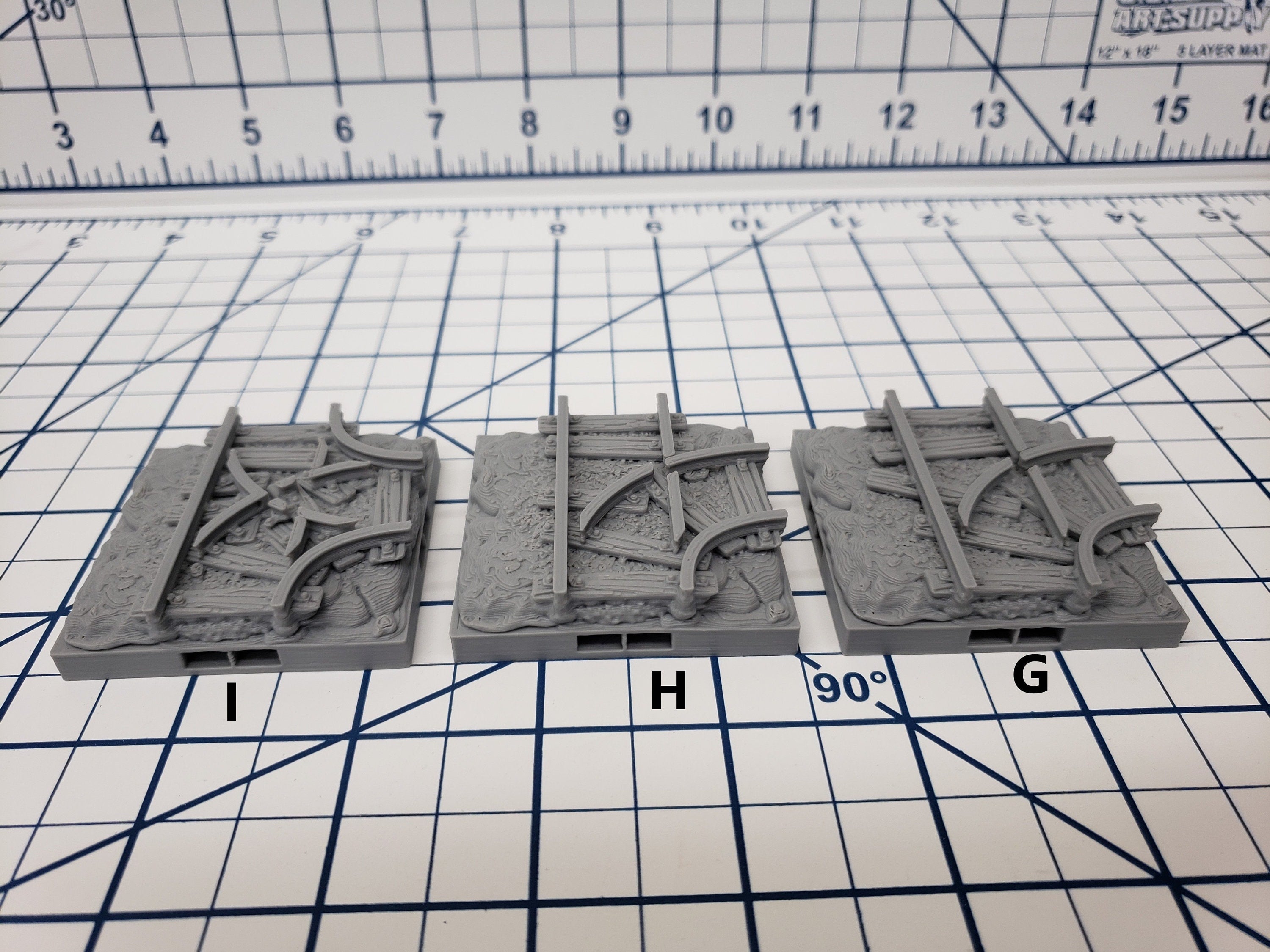 Caverns -2X2 Mine Track Floors - DragonLock - DND - Pathfinder - RPG - Dungeon & Dragons - 28 mm / 1" - Terrain - Fat Dragon Games