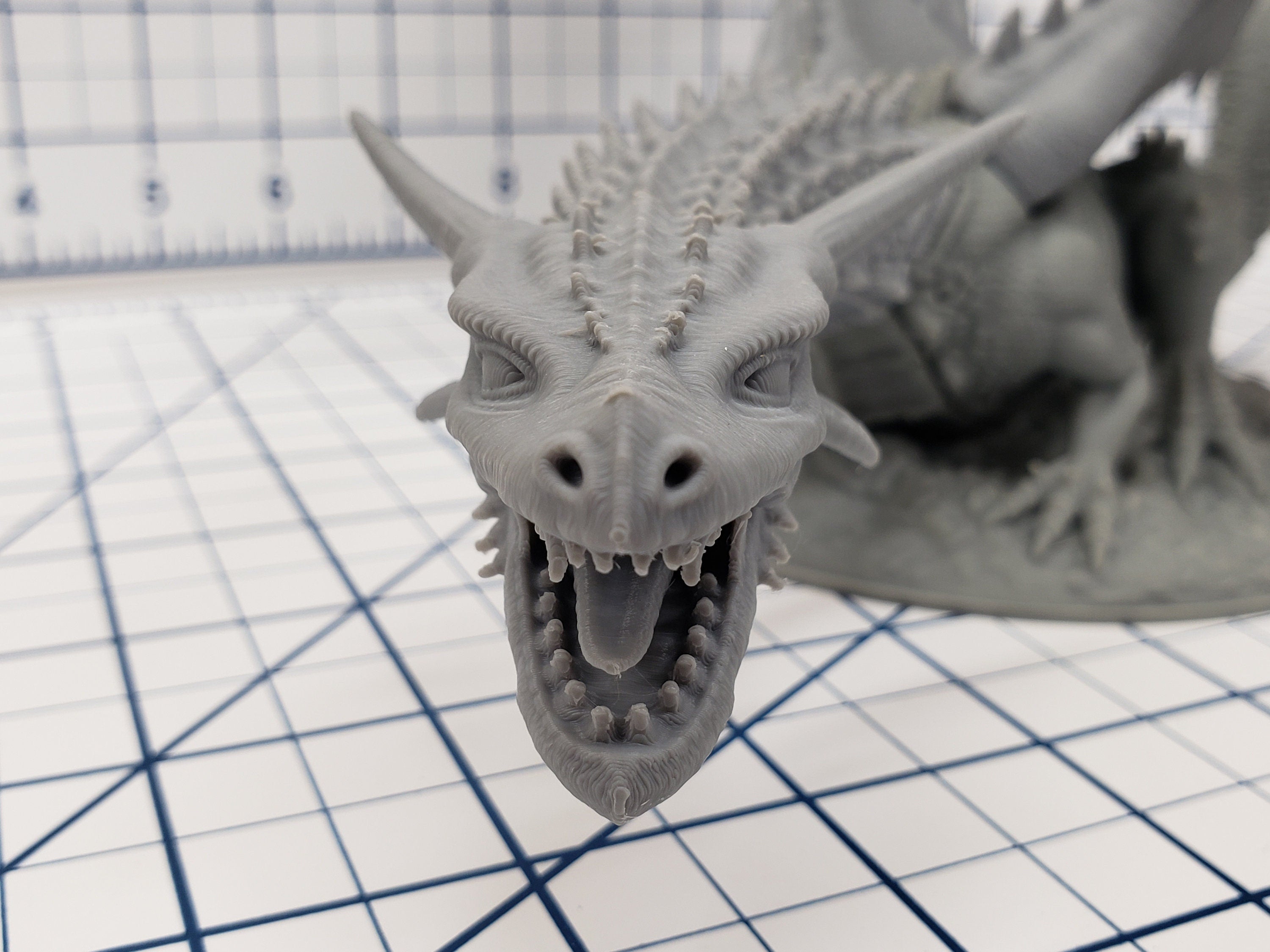 Great Dragon Miniature - DND - Pathfinder - RPG - Dungeon & Dragons - Miniature - Mini - 28 mm / 1" - Fat Dragon Games