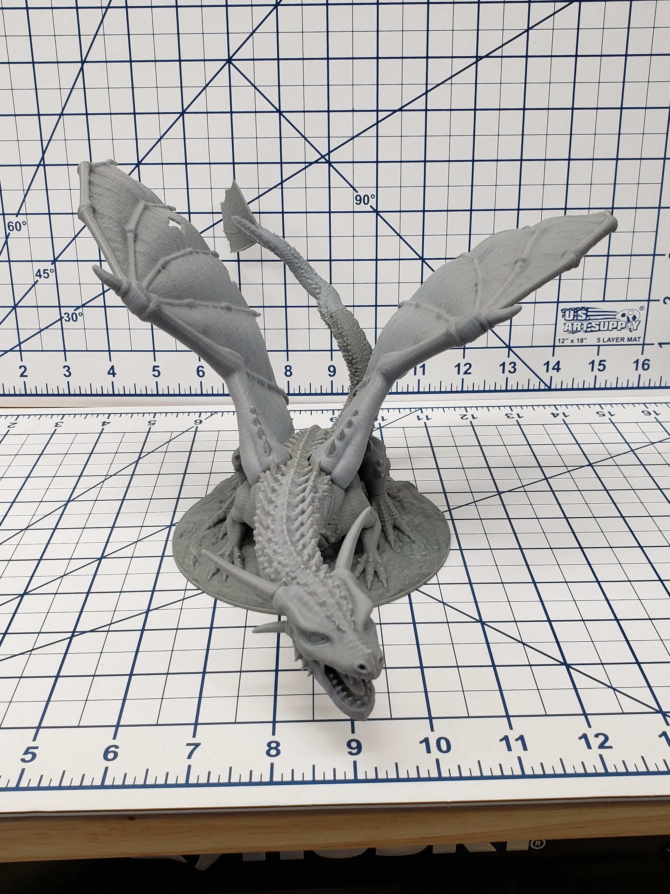 Great Dragon Miniature - DND - Pathfinder - RPG - Dungeon & Dragons - Miniature - Mini - 28 mm / 1" - Fat Dragon Games