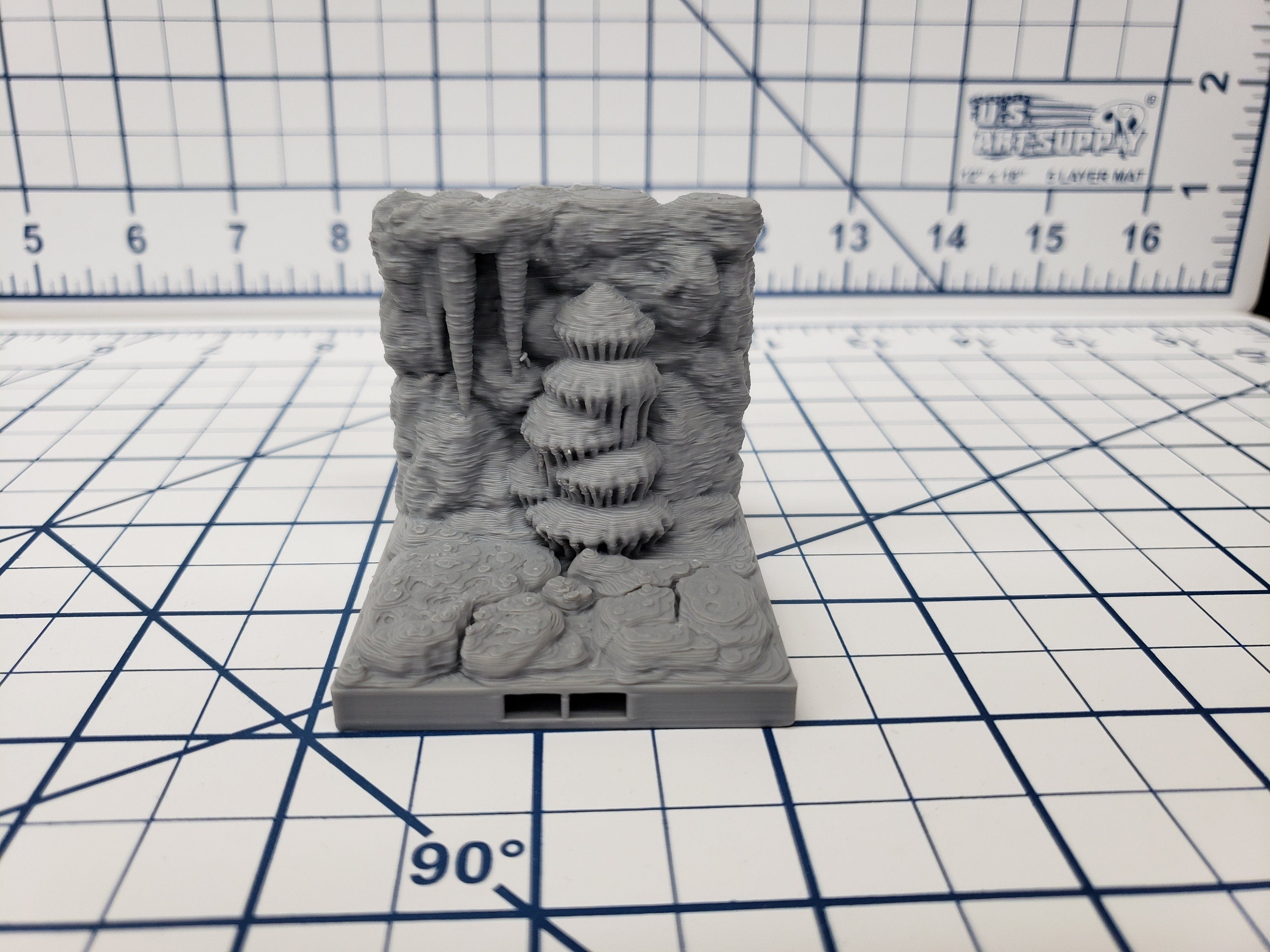 Caverns - Straight Wall Tiles- DragonLock - DND - Pathfinder - RPG - Dungeon & Dragons - 28 mm / 1" - Terrain - Fat Dragon Games