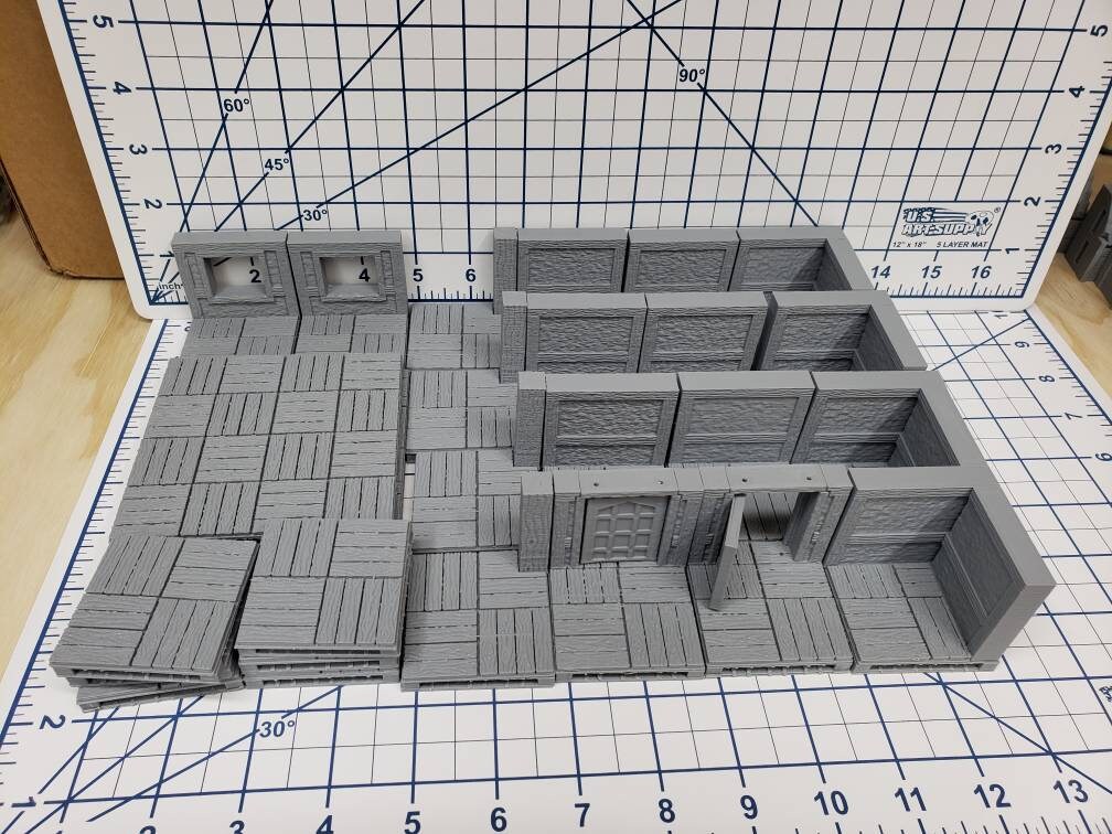 Towne Terrain Starter Set 26 Tiles! - OpenLock - Openforge - DND - Pathfinder - RPG - Tabletop