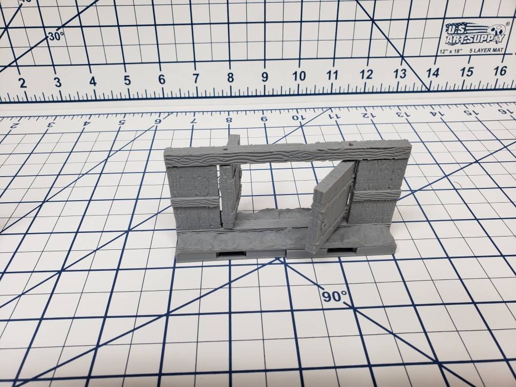 Mine Wall Doors - OpenLock or DragonLock - Openforge - DND - Pathfinder - Dungeons & Dragons - RPG - Tabletop - 28 mm / 1"