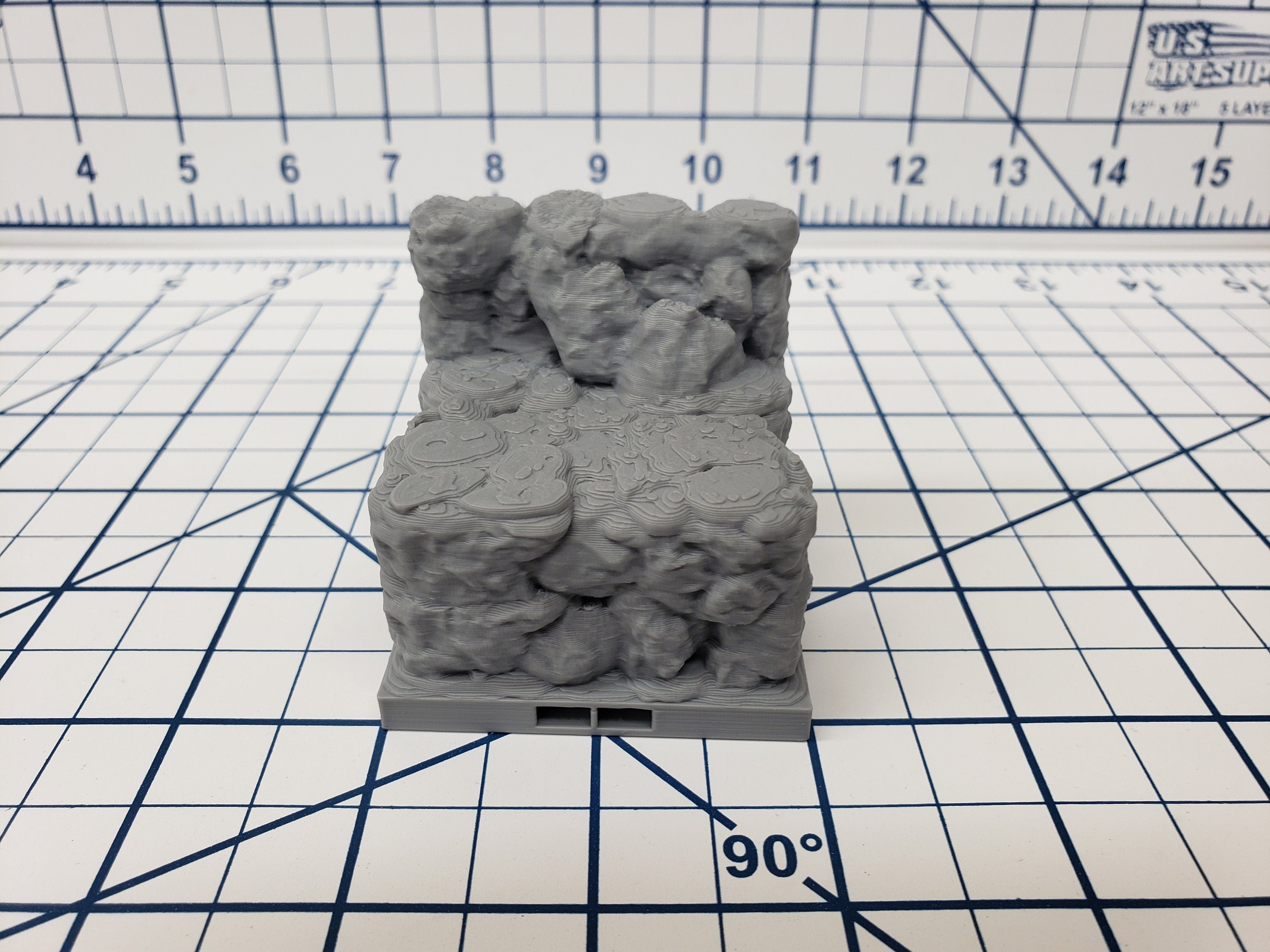 Caverns - Elevated Wall Tiles- DragonLock - DND - Pathfinder - RPG - Dungeon & Dragons - 28 mm / 1" - Terrain - Fat Dragon Games