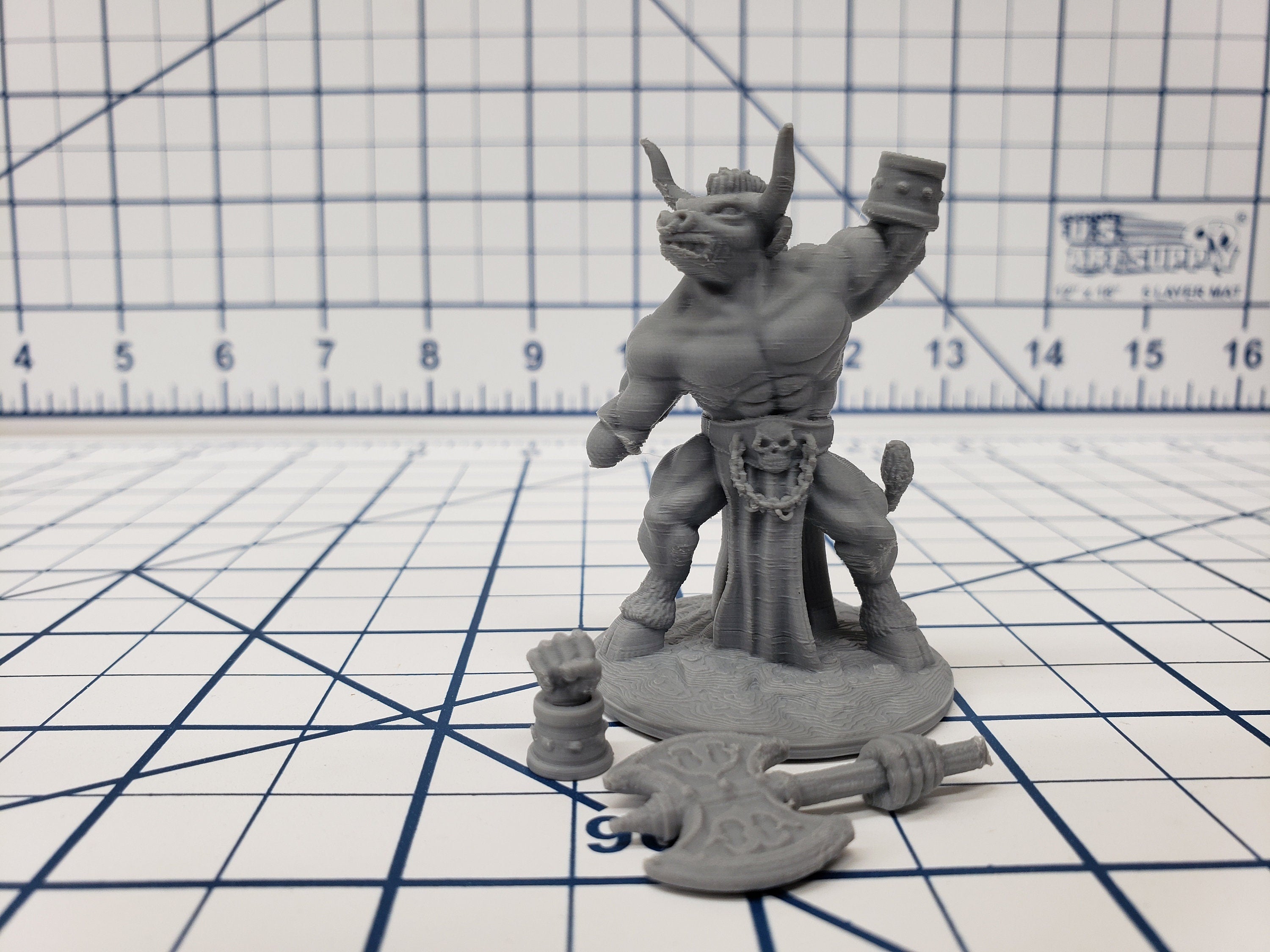 Minotaur Warriors - DND - Pathfinder - RPG - Dungeon & Dragons - Miniature - Mini - 28 mm / 1" - Fat Dragon Games