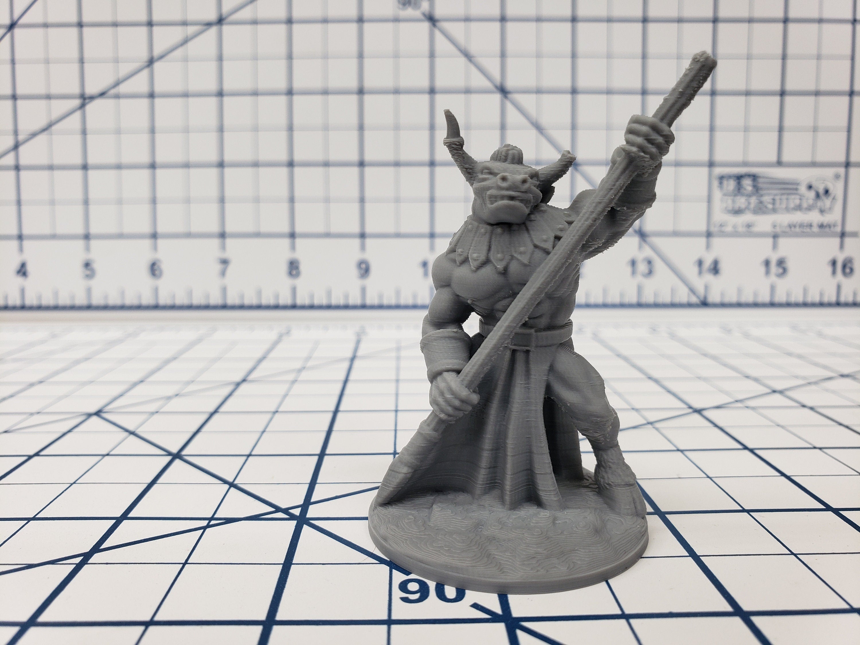 Minotaur Warriors - DND - Pathfinder - RPG - Dungeon & Dragons - Miniature - Mini - 28 mm / 1" - Fat Dragon Games