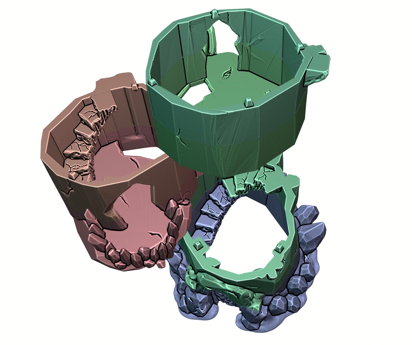 Crystal Shard Tower - Wilds of Wintertide - EC3D - Openforge - DND - Pathfinder - Dungeons & Dragons - RPG - 28 mm / 1"