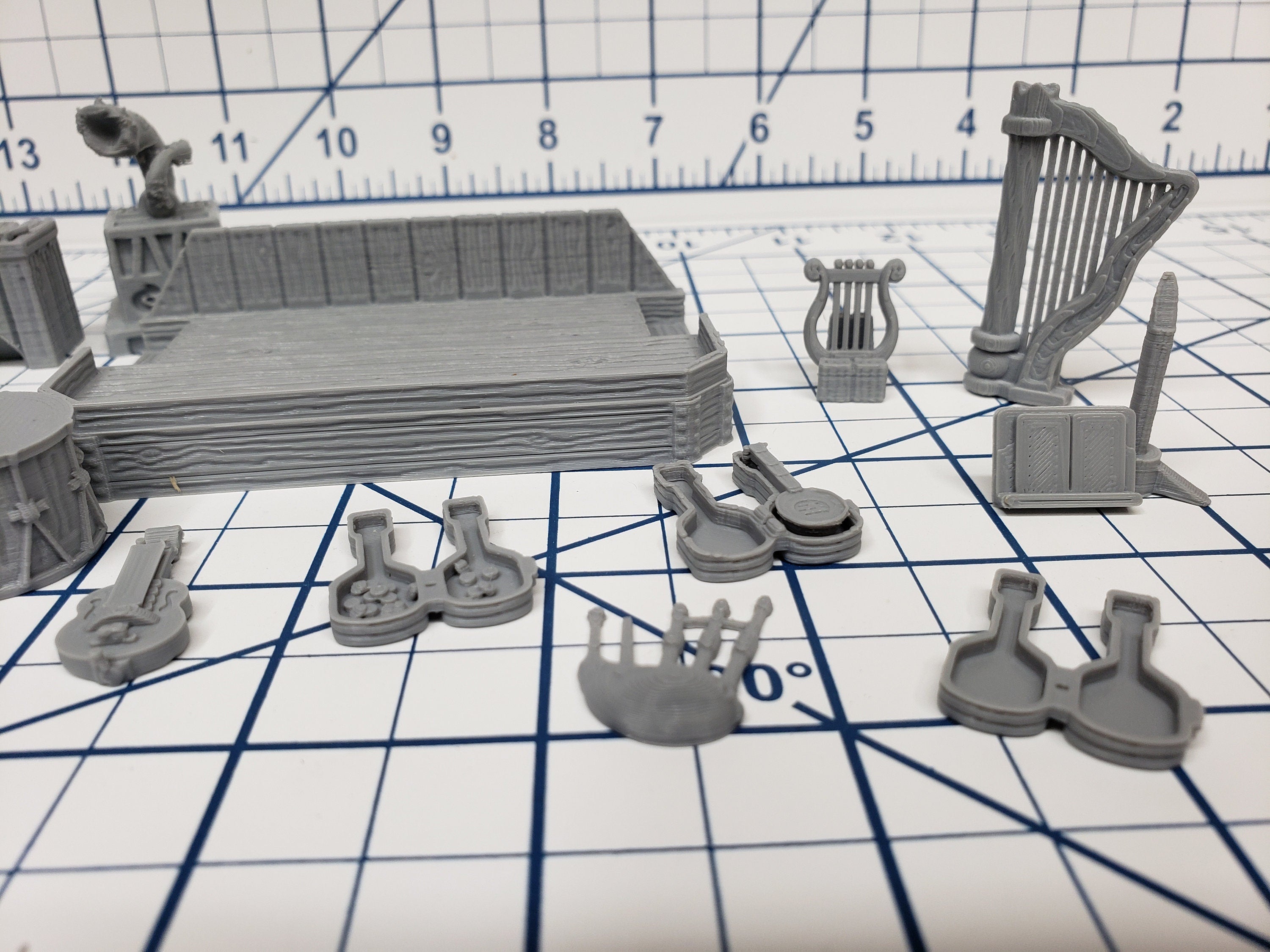 Hero's Hoard Music and Sound Complete Set 14 Items - EC3D - DND - RPG - Pathfinder - Miniature - Tabletop