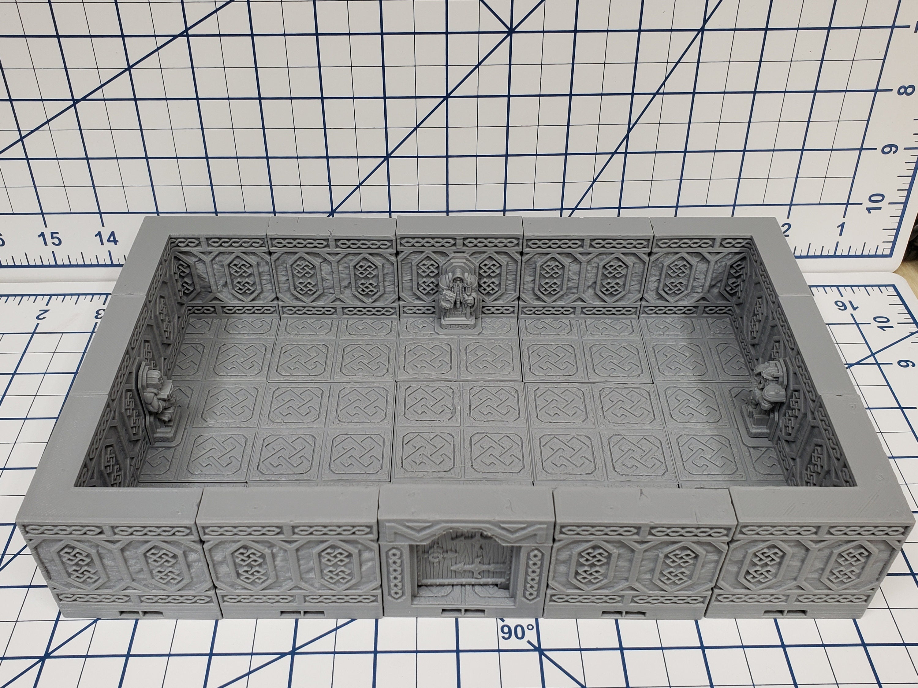 Mountain King - Statue Room - Dwarven - DragonLock - DND - Pathfinder - RPG - Dungeon & Dragons - 28 mm / 1" - Fat Dragon Games