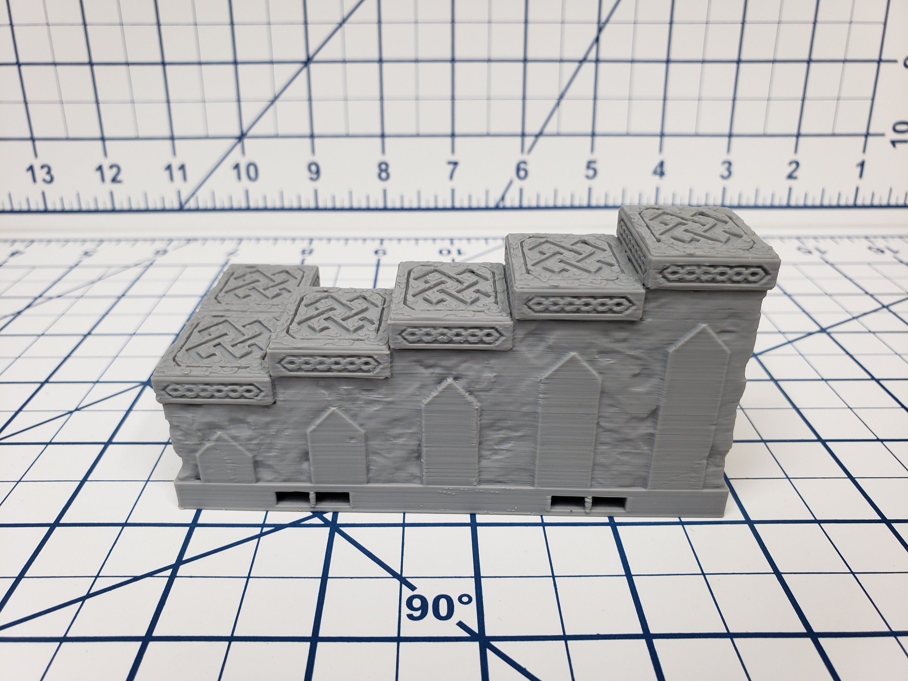 Mountain King - Stairs Tile - DragonLock - DND - Pathfinder - RPG - Dungeon & Dragons - 28 mm / 1" - Fat Dragon Games