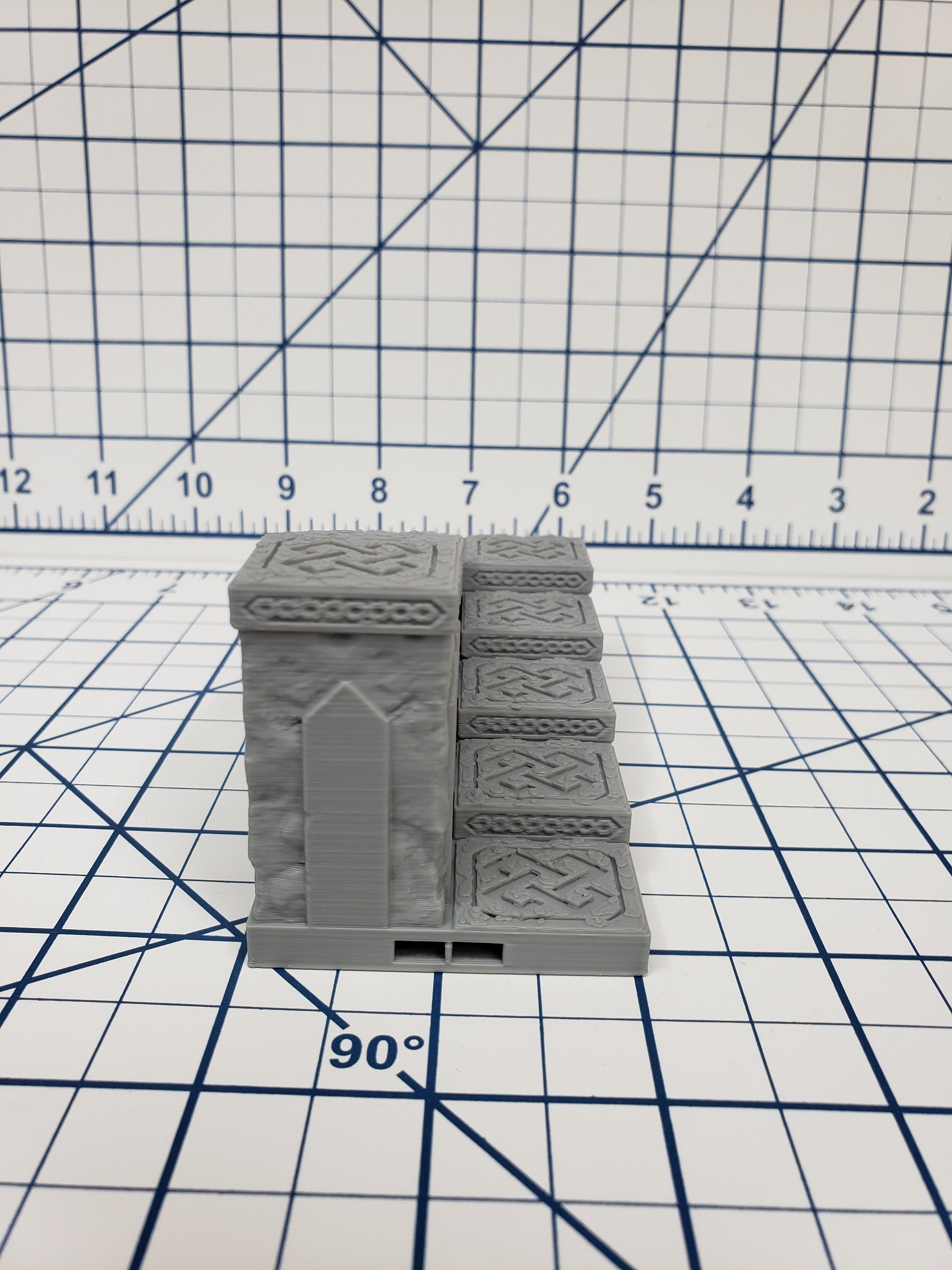 Mountain King - Stairs Tile - DragonLock - DND - Pathfinder - RPG - Dungeon & Dragons - 28 mm / 1" - Fat Dragon Games
