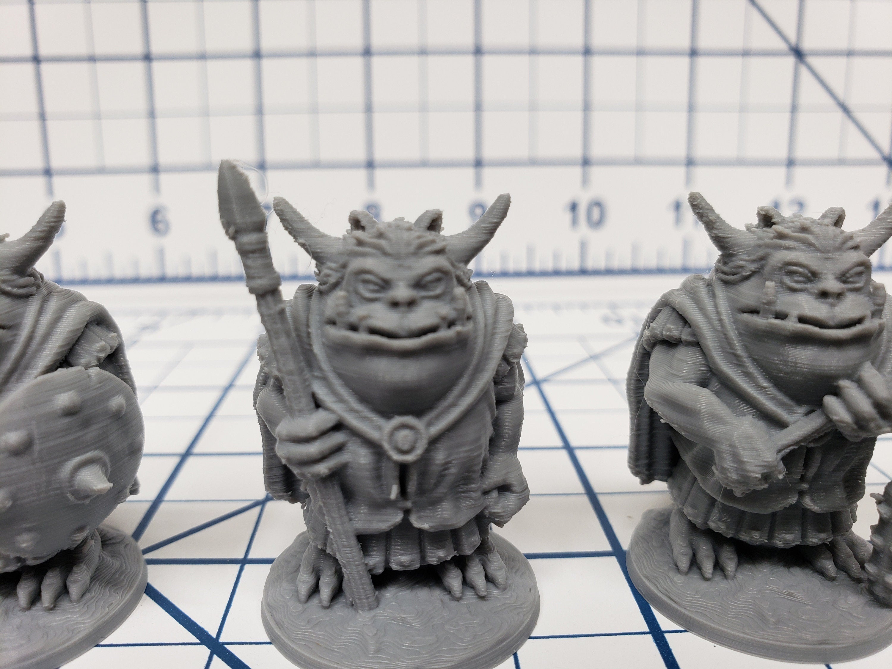 Goblinoid Warriors Set of 4 Minis - DND - Pathfinder - RPG - Dungeon & Dragons - Miniature - Mini - 28 mm / 1" - Fat Dragon Games