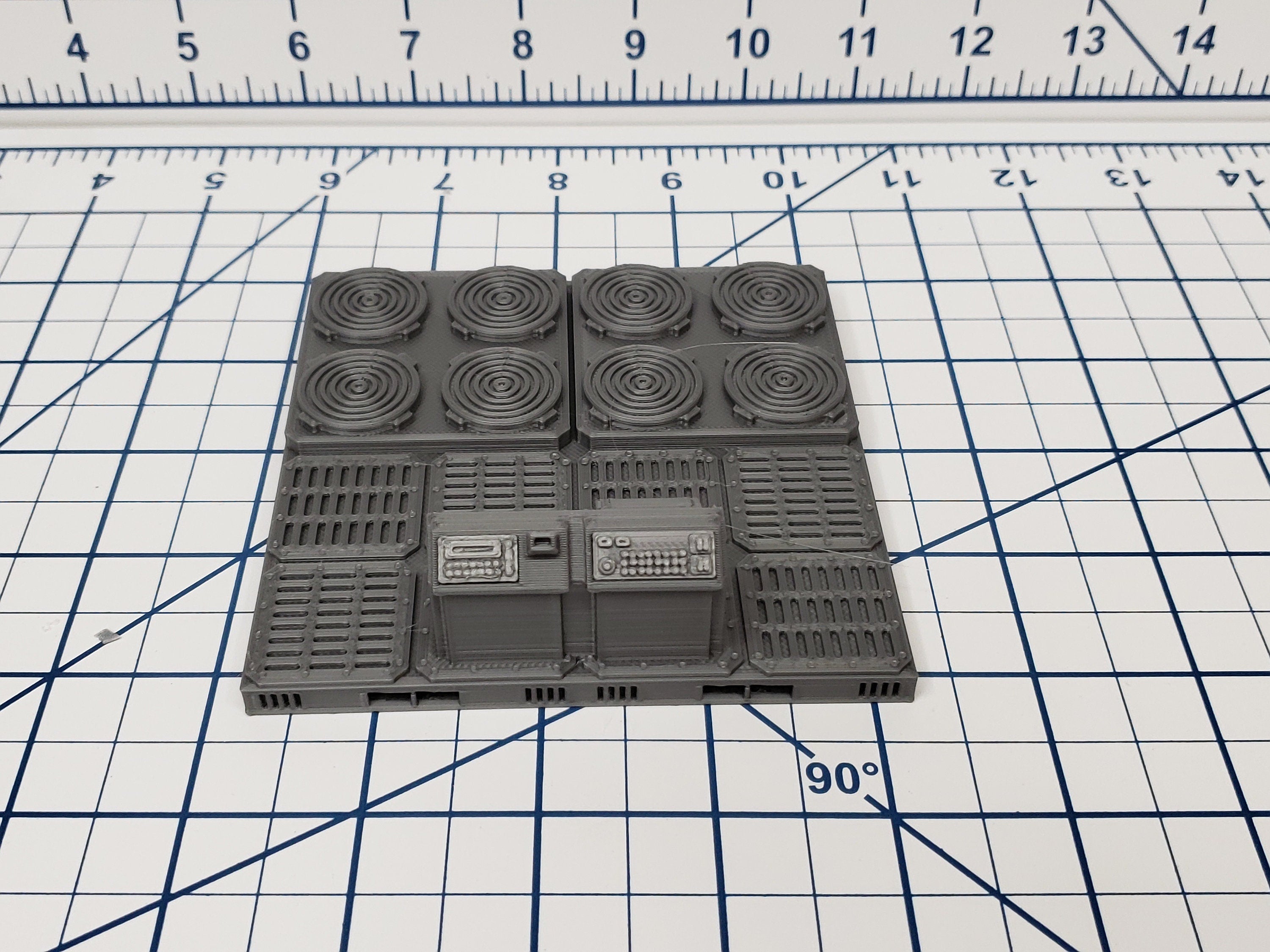 Engineering Tiles - SciFi - Fat Dragon Games - DragonLock - DND - Pathfinder - RPG - Terrain - Space - Science Fiction 28 mm / 1"
