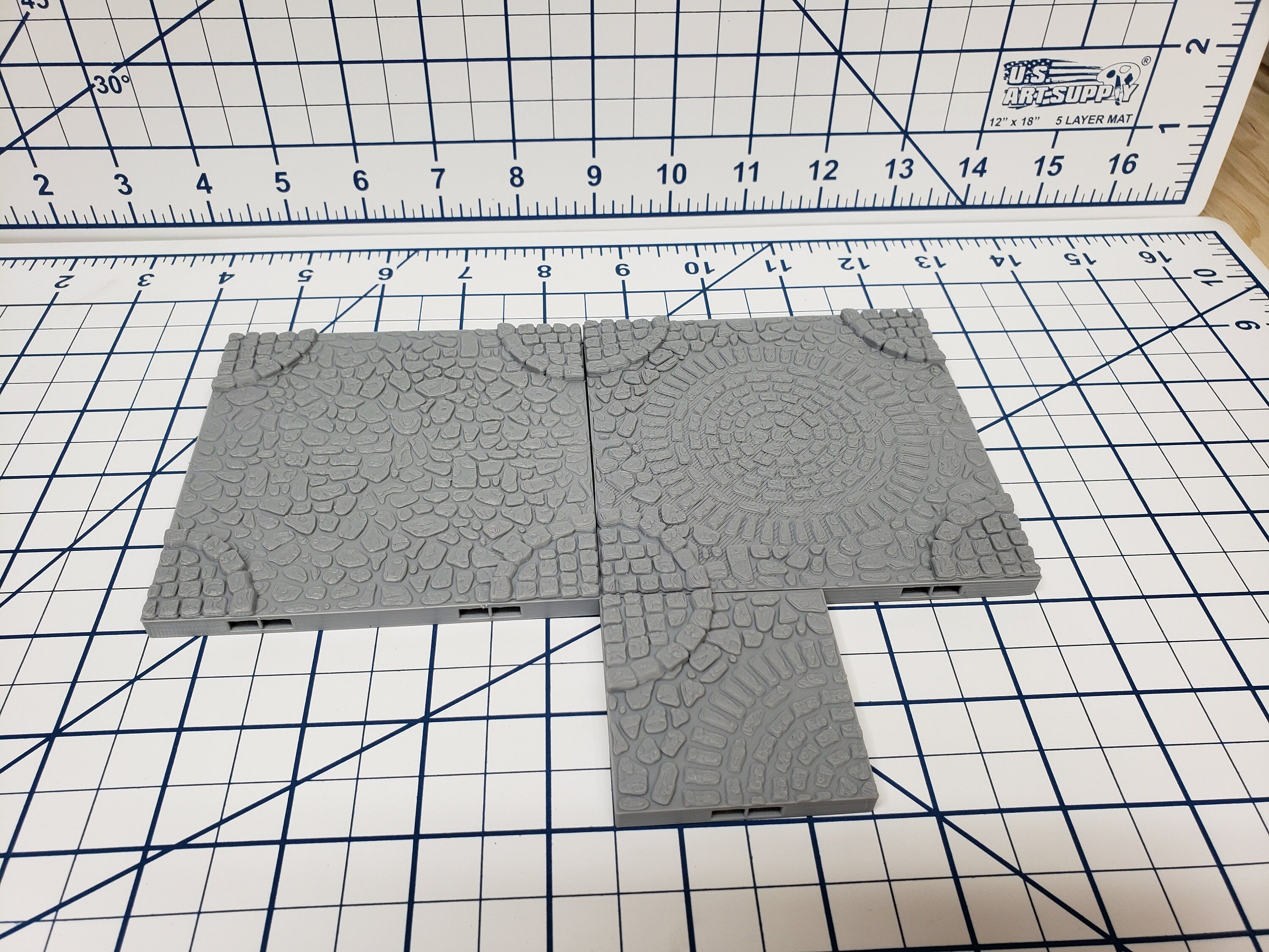 Village Street Tiles - DragonLock - DND - Pathfinder - RPG - Dungeon & Dragons - 28 mm / 1" - Fat Dragon Games