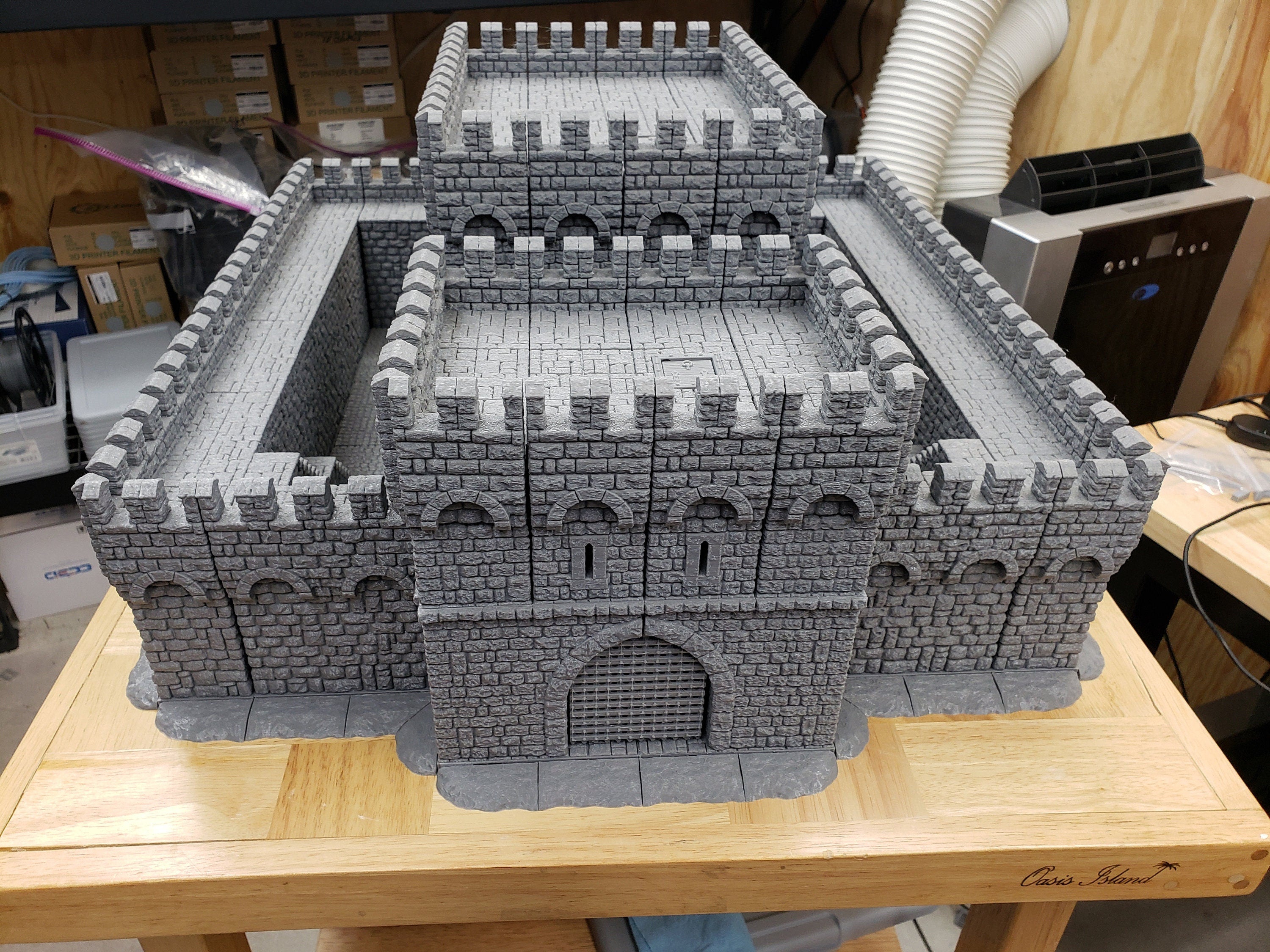 Massive Castle Fortress - DragonLock - DND - Pathfinder - RPG - Dungeon & Dragons - 28 mm / 1" - Fat Dragon Games