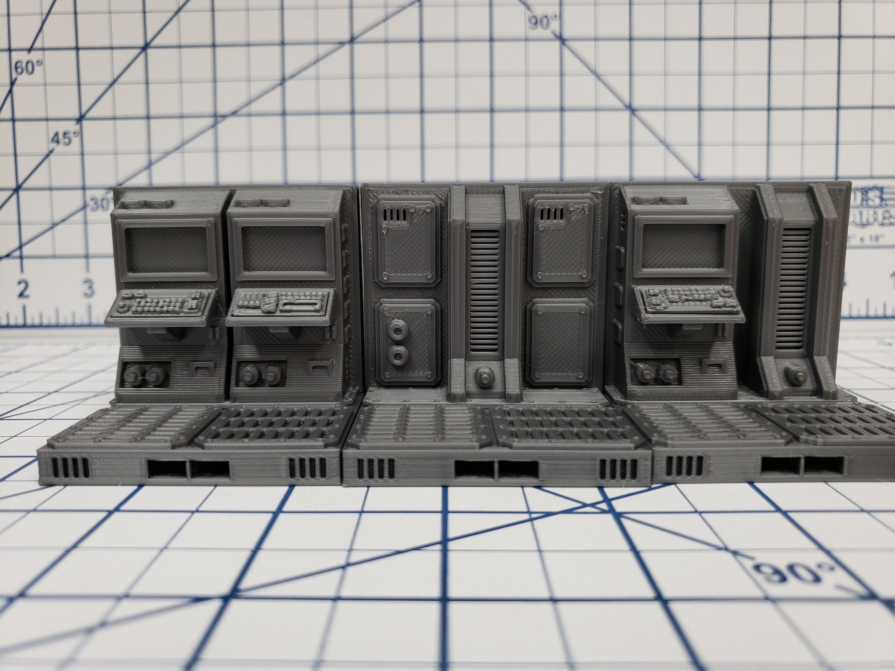 Wall Tiles - SciFi - Fat Dragon Games - DragonLock - DND - Pathfinder - RPG - Terrain - Space - Science Fiction 28 mm / 1"