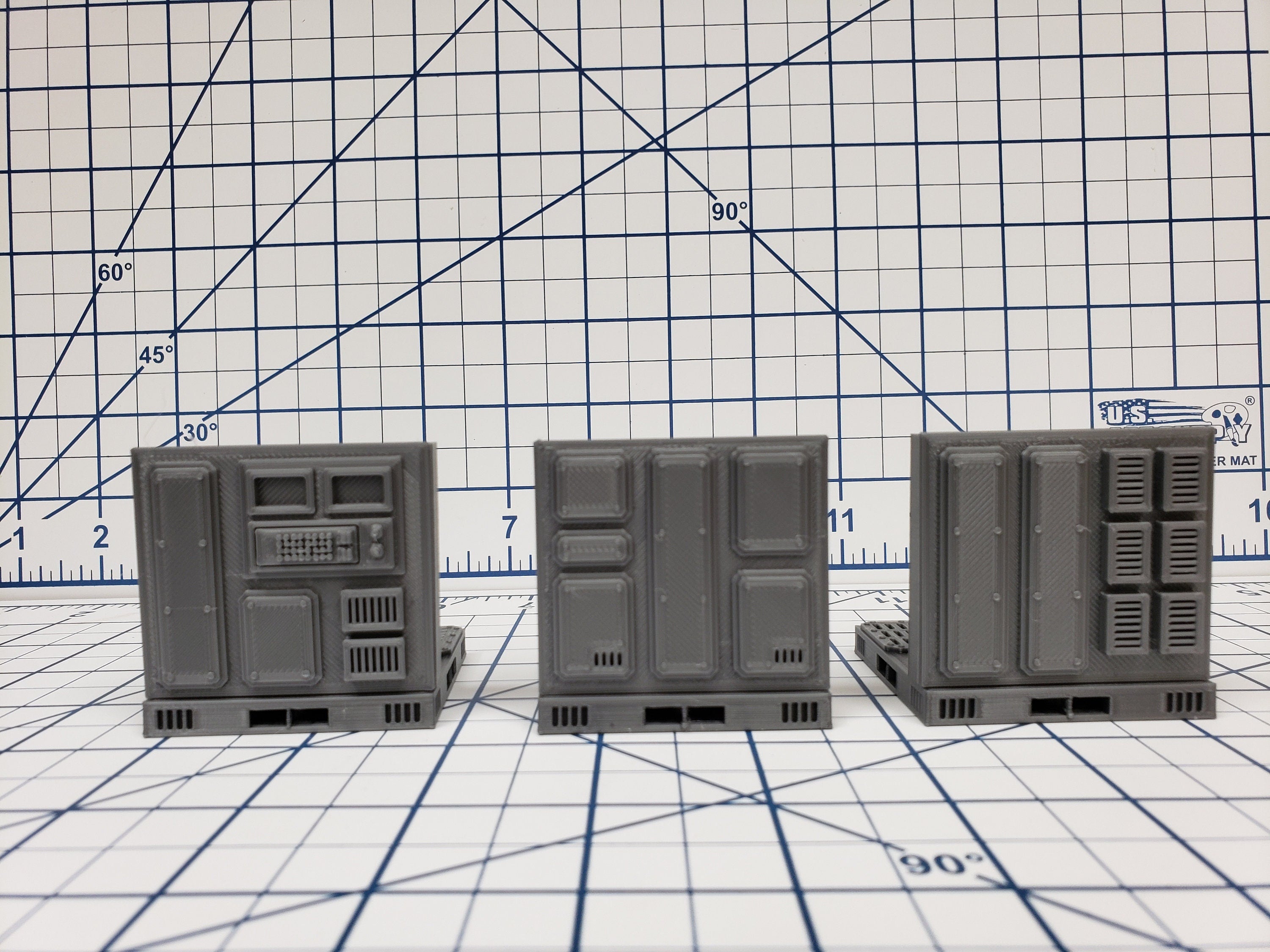 Wall Tiles - SciFi - Fat Dragon Games - DragonLock - DND - Pathfinder - RPG - Terrain - Space - Science Fiction 28 mm / 1"