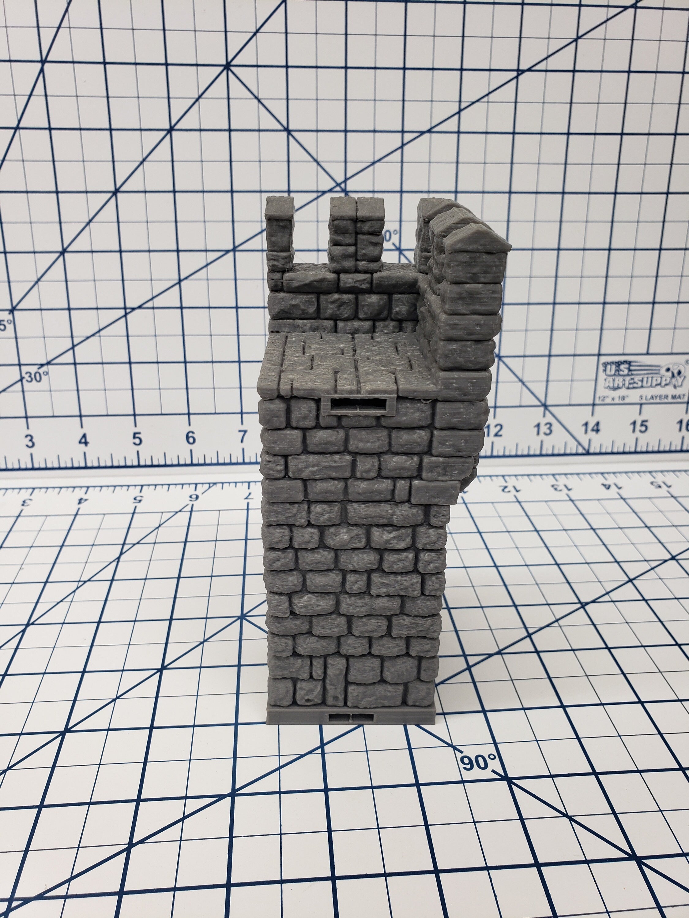 Castle Style - Outer Walls - DragonLock - DND - Pathfinder - RPG - Dungeon & Dragons - 28 mm / 1" - Terrain - Fat Dragon Games