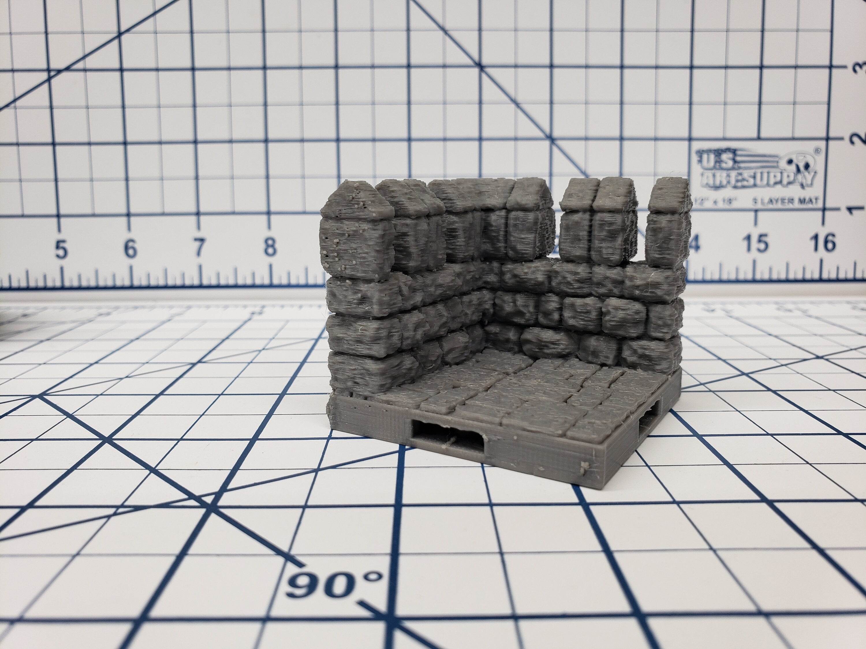 Castle Style - Walls - DragonLock - DND - Pathfinder - RPG - Dungeon & Dragons - 28 mm / 1" - Terrain - Fat Dragon Games