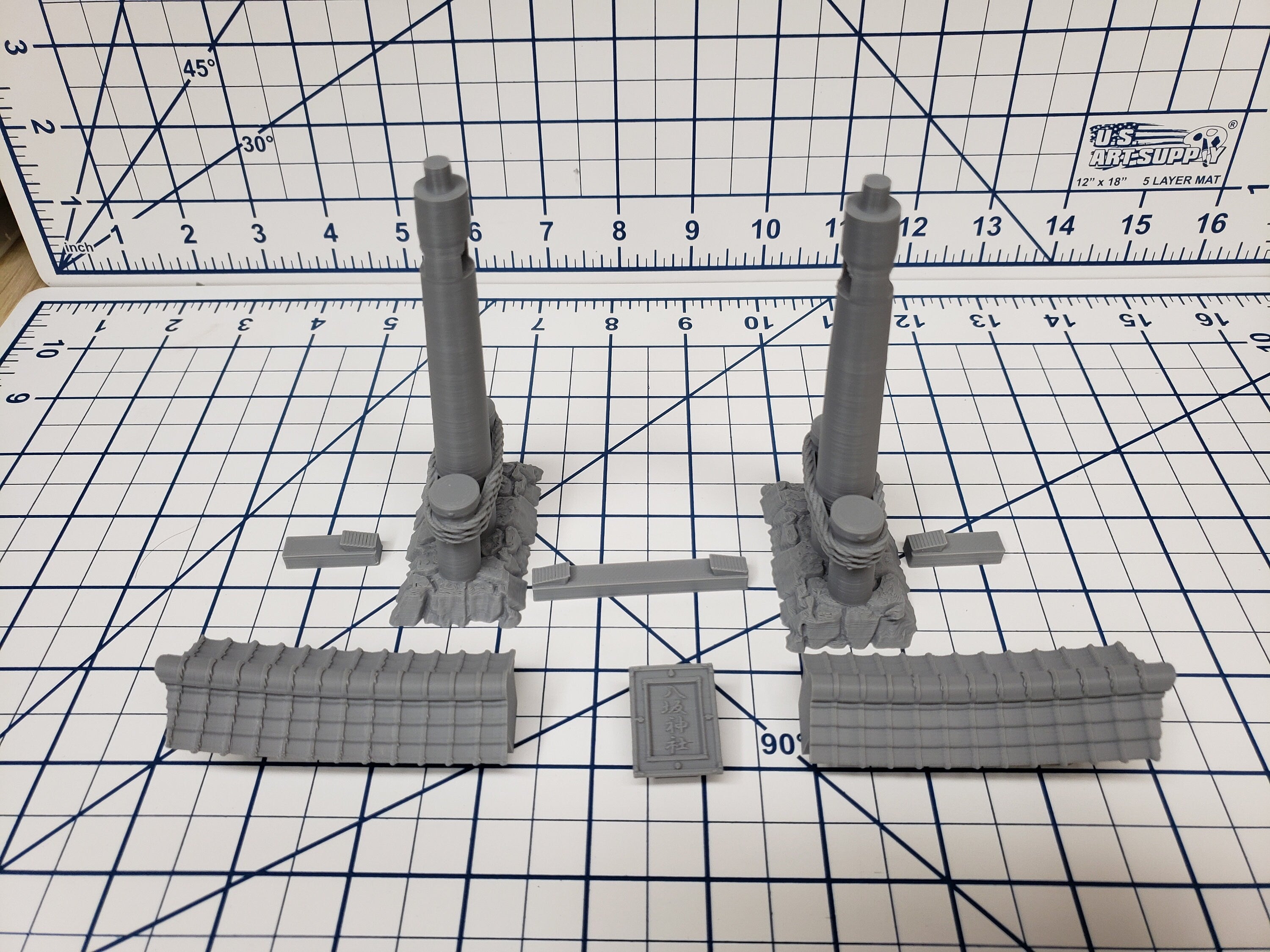 Samurai Tori Gates - DND - Pathfinder - Dungeons & Dragons - - Test of Honour - RPG - Tabletop - 28 mm / 1"