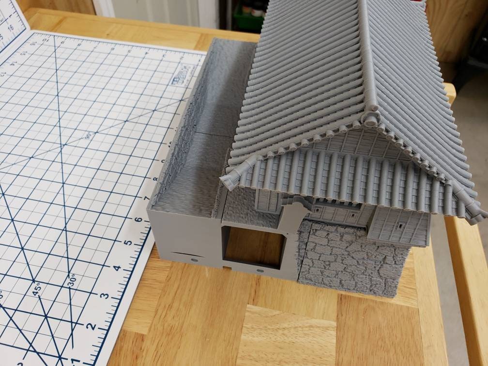 Samurai Gate Tower - DND - Pathfinder - Dungeons & Dragons - - Test of Honour - RPG - Tabletop - 28 mm / 1"