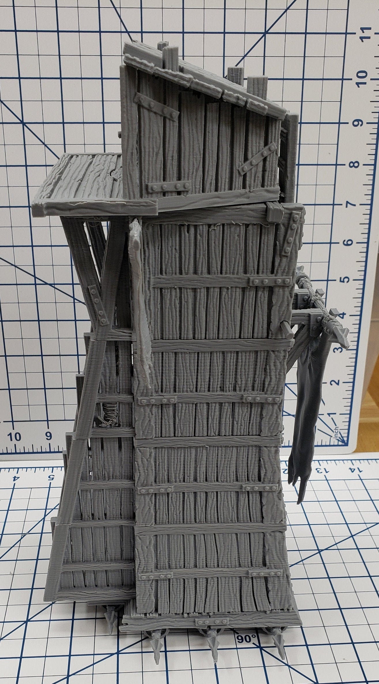 Siege Tower - DND - Pathfinder - Dungeons & Dragons - RPG - Tabletop - Terrain - 28 mm / 1" - - Gamescape3d