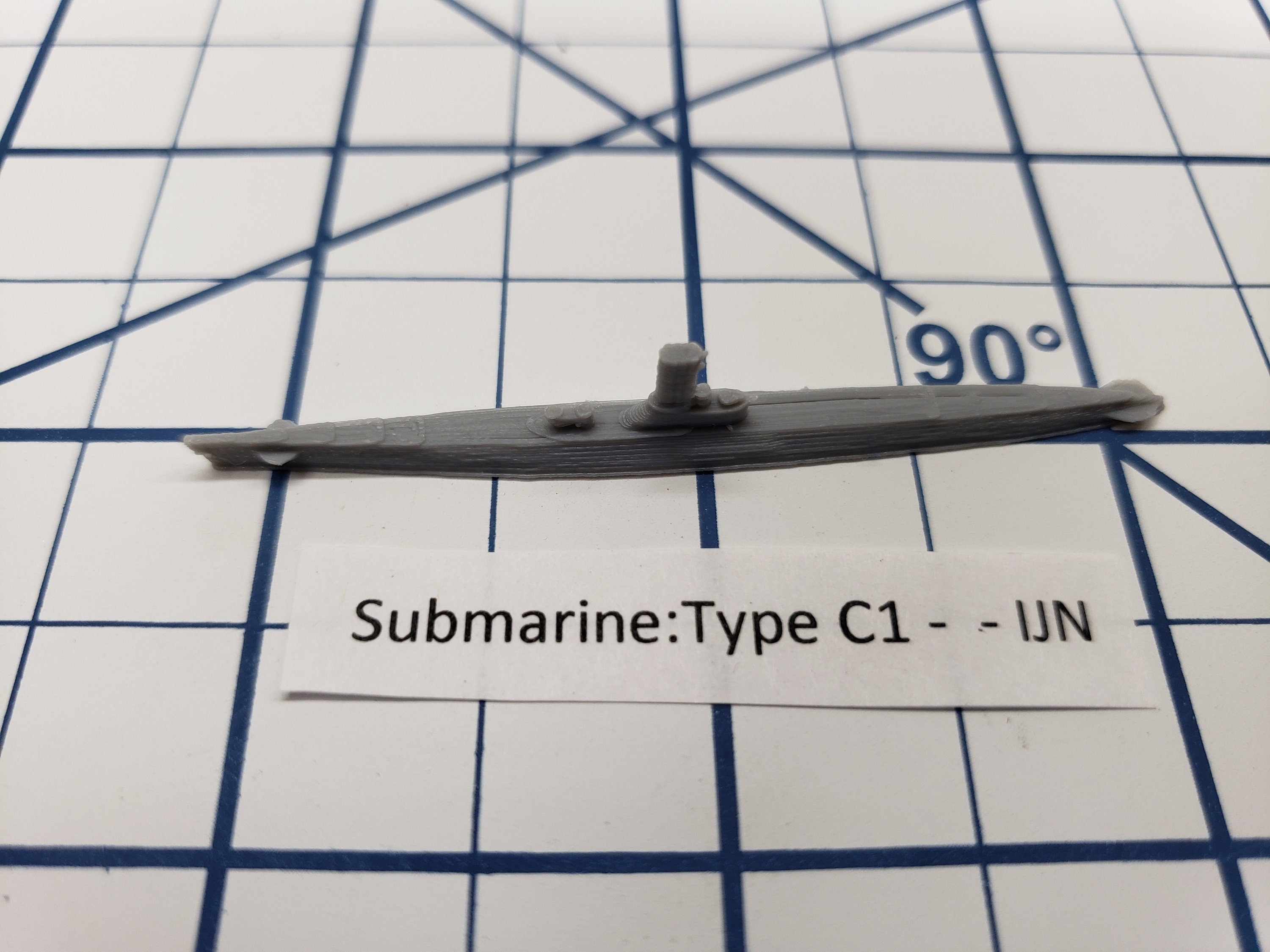 Submarine - Type C1 - IJN - Wargaming - Axis and Allies - Naval Miniature - Tabletop Games - Warships