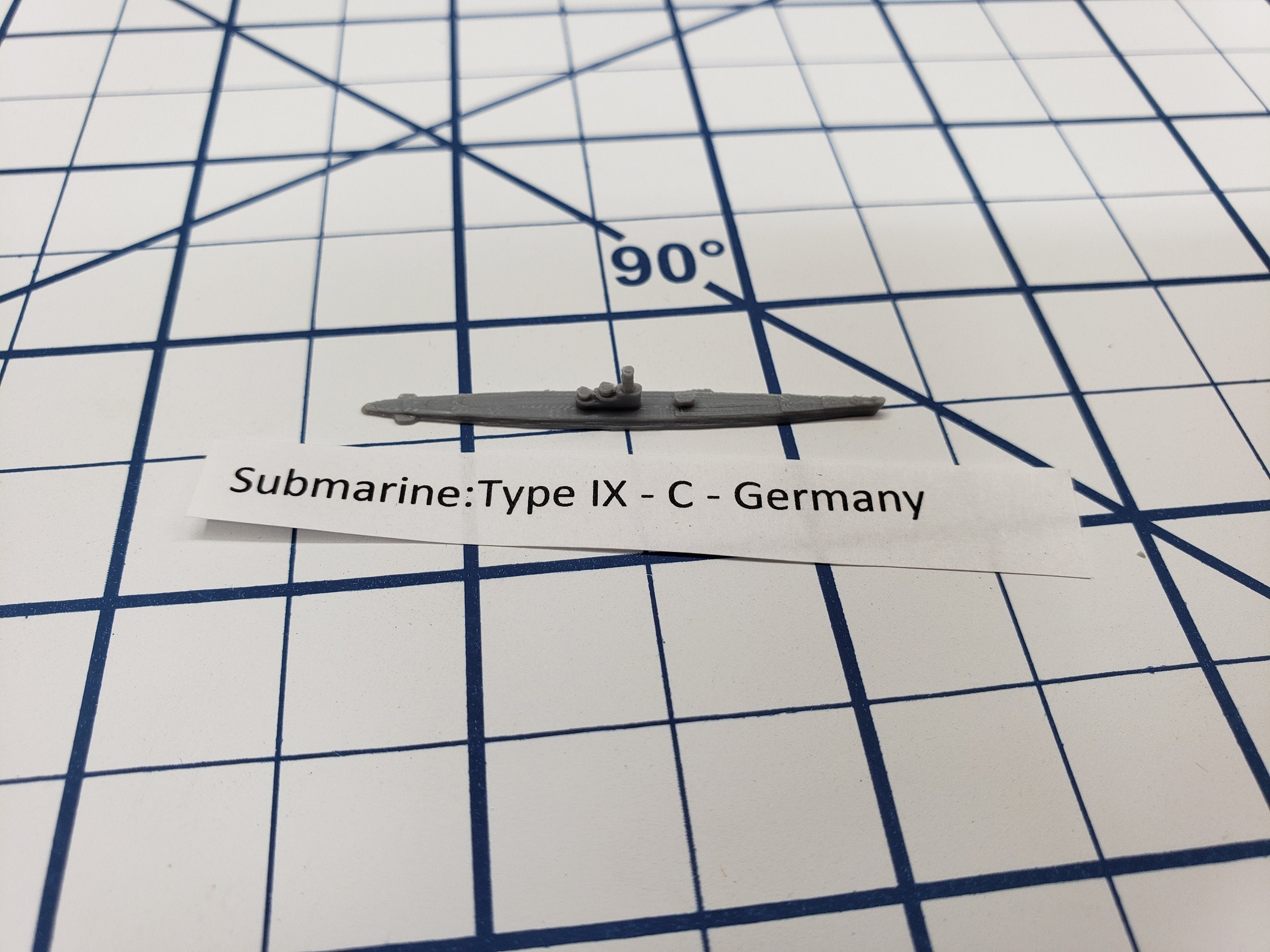 Submarine - Type IX C- German Navy - Wargaming - Axis and Allies - Naval Miniature - Tabletop Games - Warships