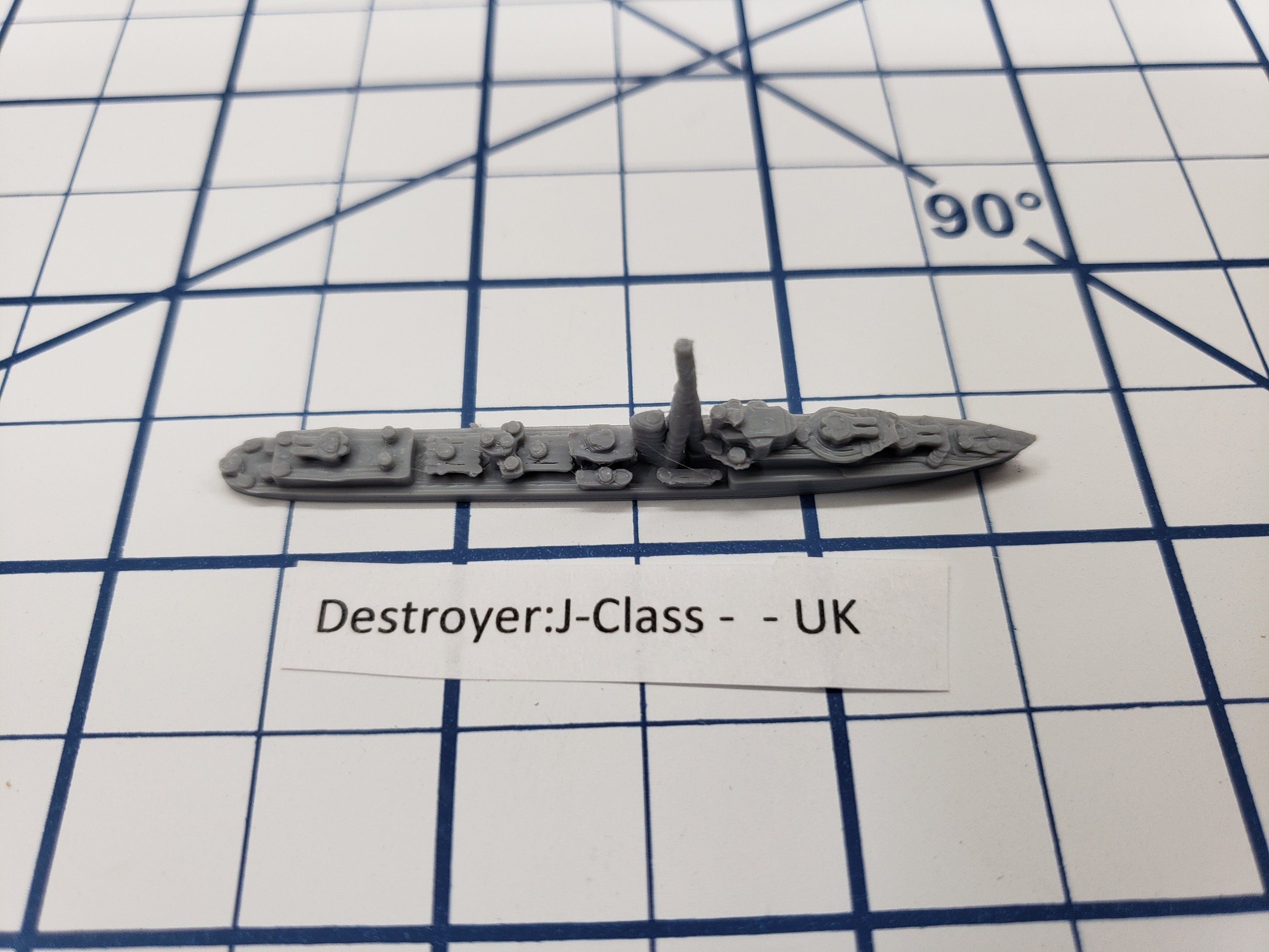 Destroyer - J Class - Royal Navy - Wargaming - Axis and Allies - Naval Miniature - Tabletop Games - Warships