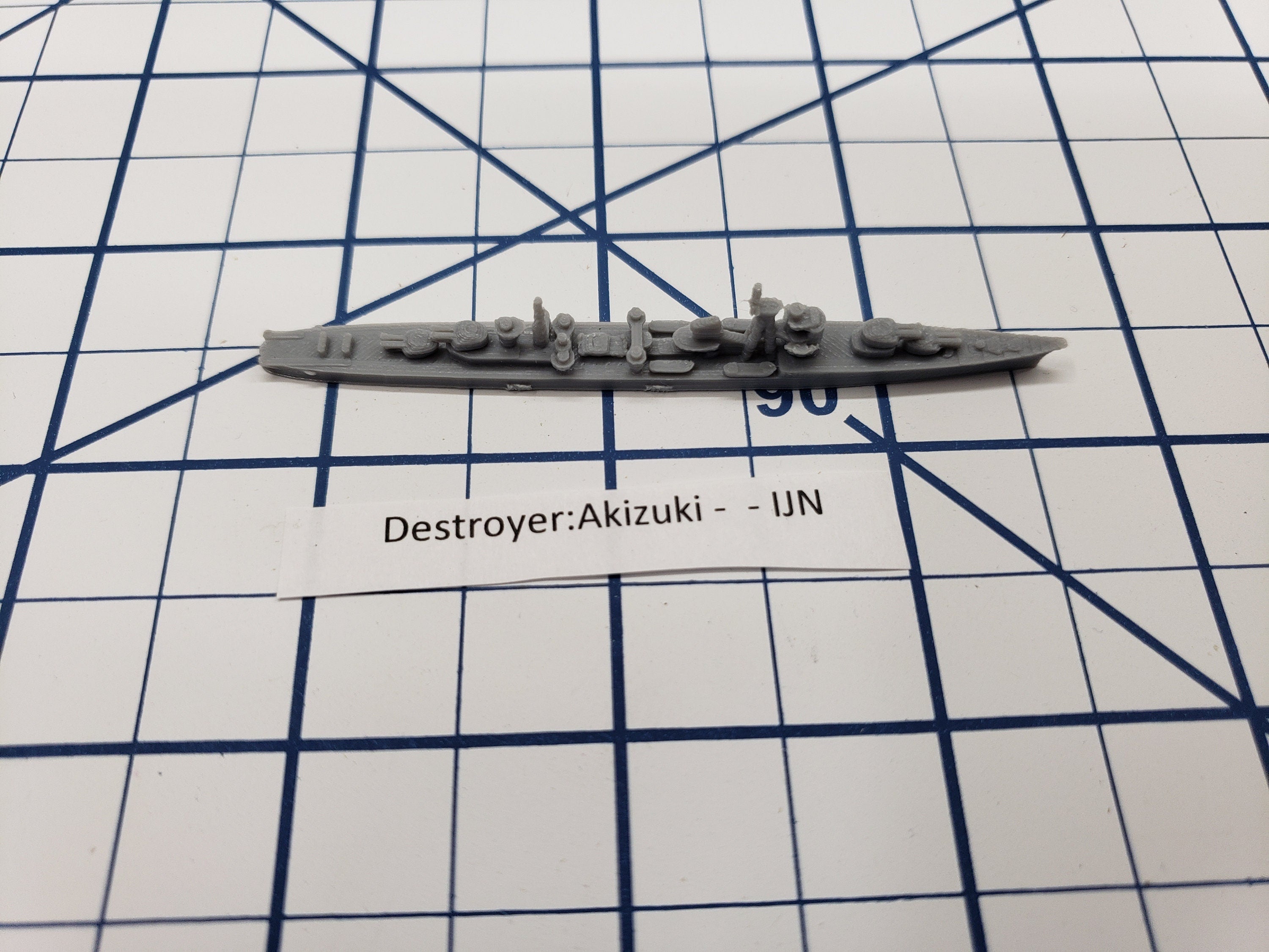 Destroyer - Akizuki Class - IJN - Wargaming - Axis and Allies - Naval Miniature - Tabletop Games - Warships