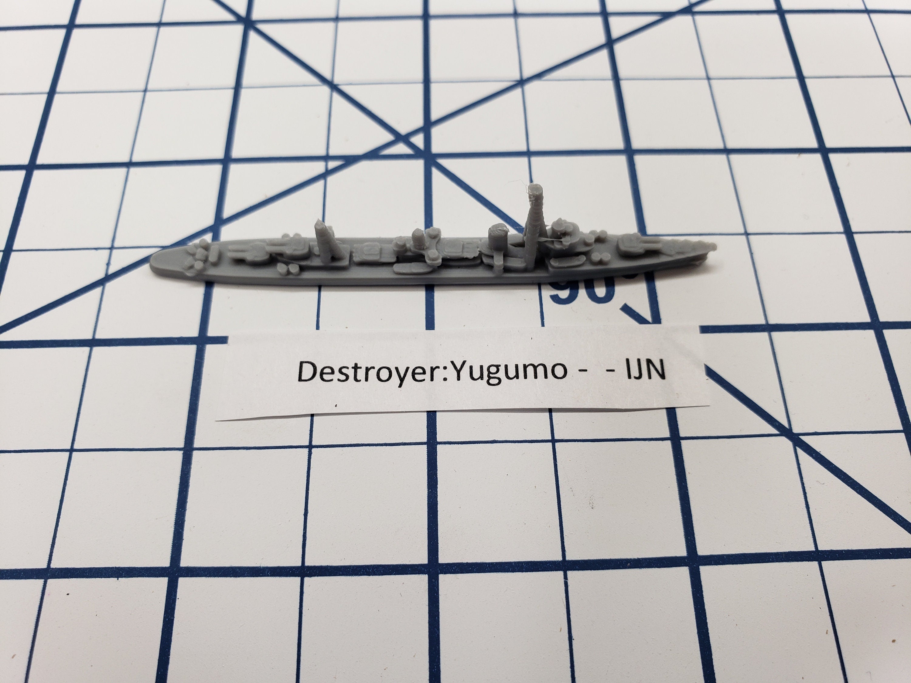 Destroyer - Yugumo Class - IJN - Wargaming - Axis and Allies - Naval Miniature - Tabletop Games - Warships