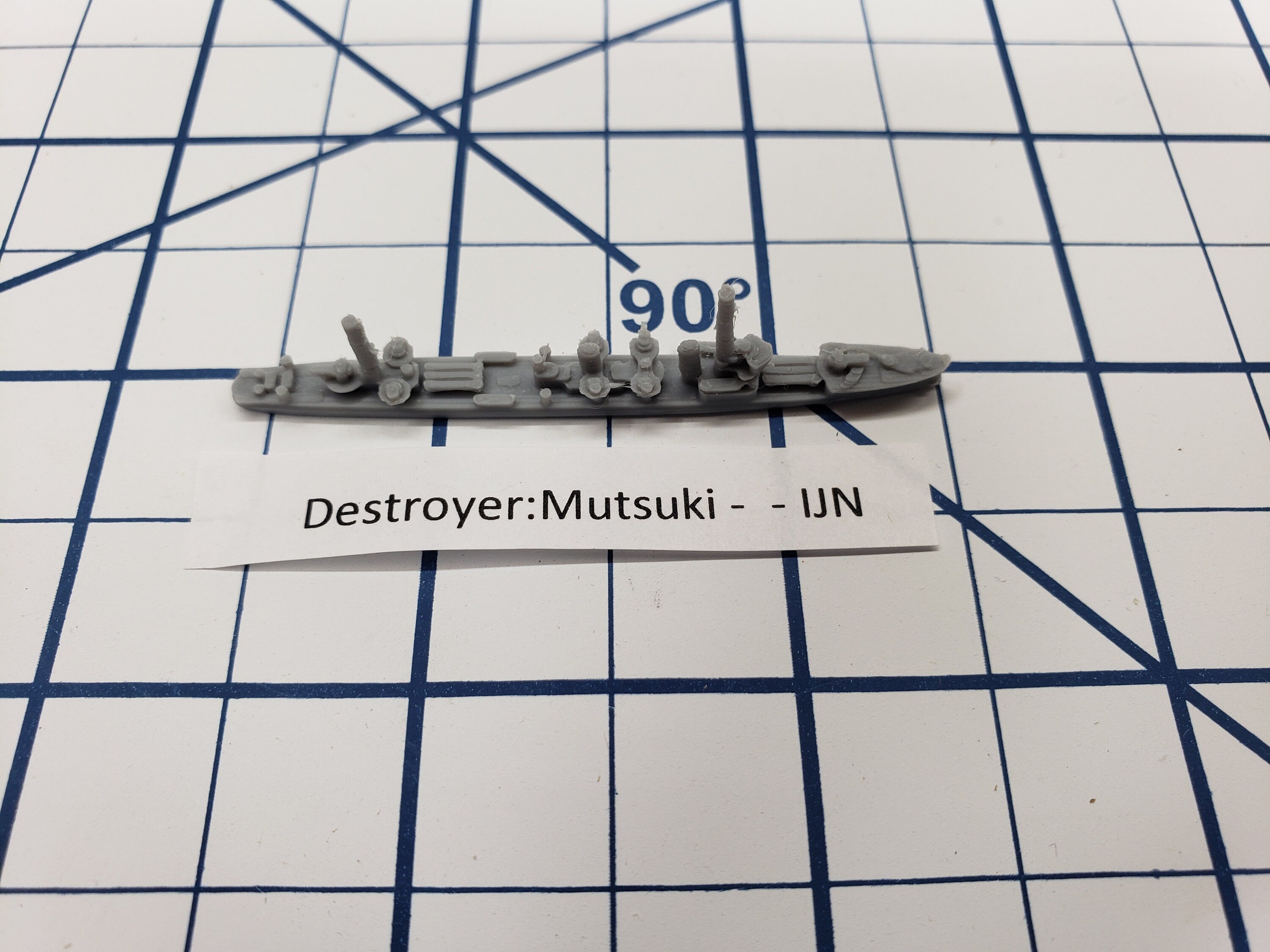 Destroyer - Mutsuki Class - IJN - Wargaming - Axis and Allies - Naval Miniature - Tabletop Games - Warships