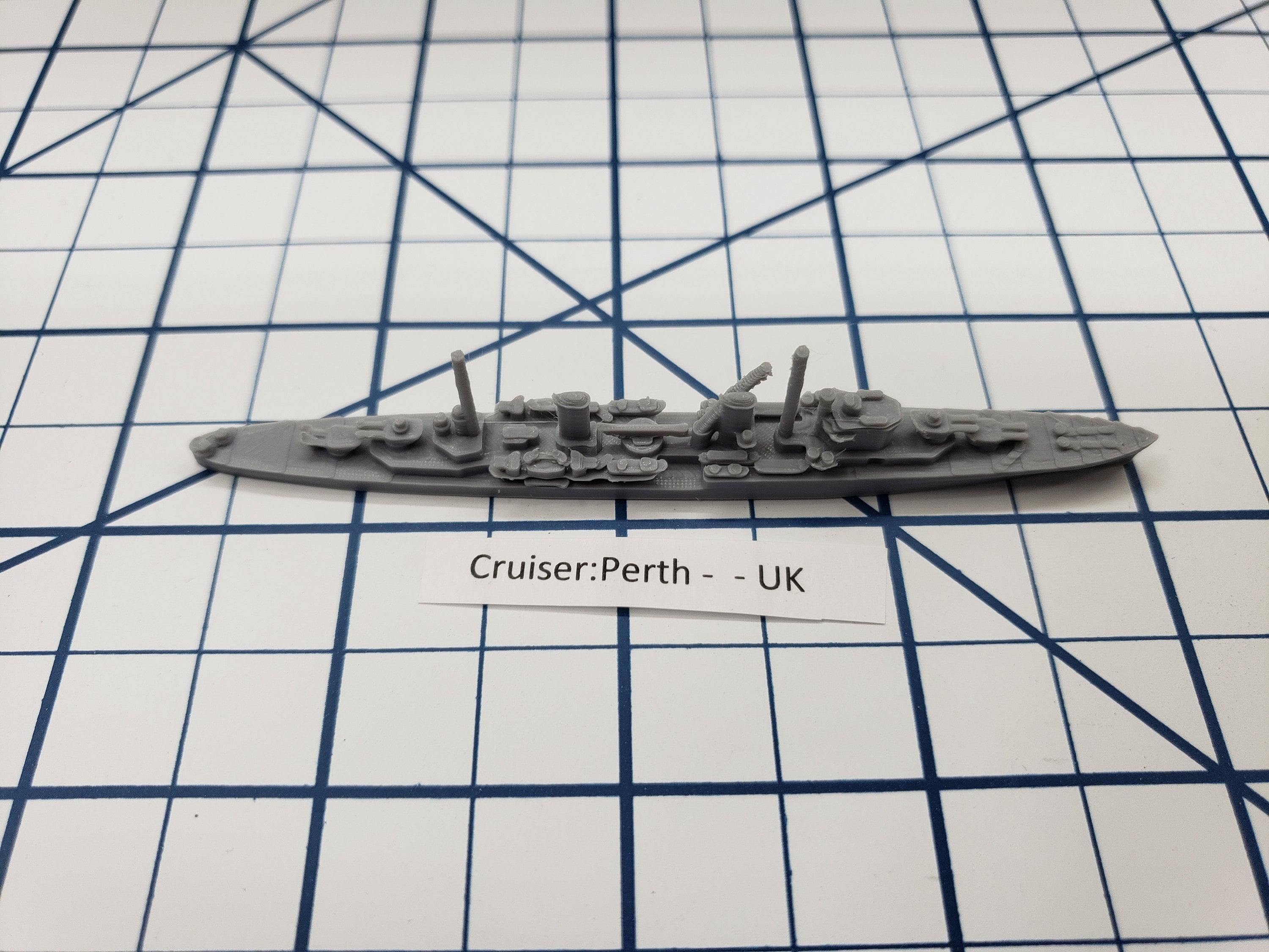 Cruiser - Perth - Royal Navy - Wargaming - Axis and Allies - Naval Miniature - Tabletop Games - Warships