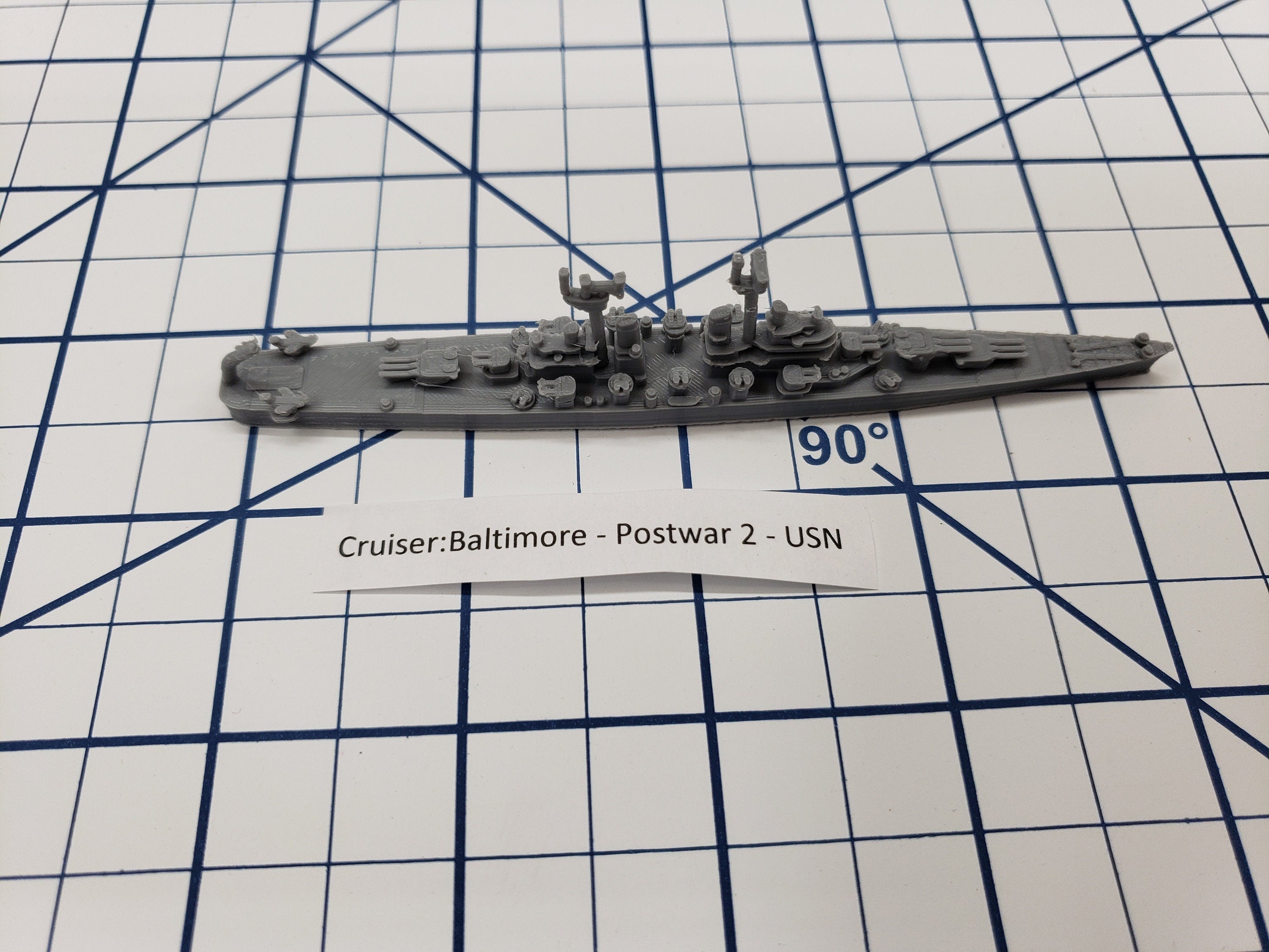 Cruiser - Baltimore - USN - Wargaming - Axis and Allies - Naval Miniature - Tabletop Games - Warships