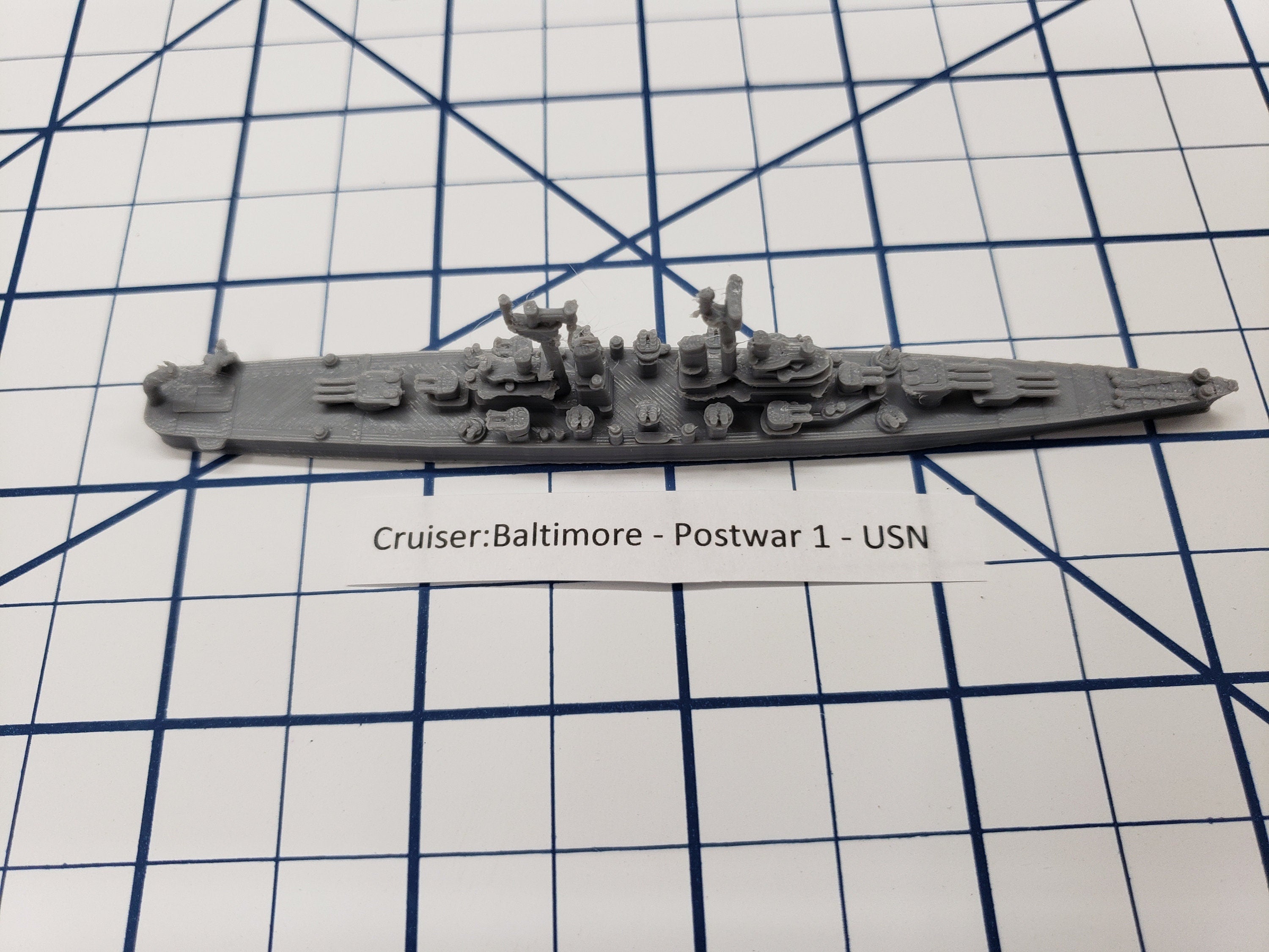Cruiser - Baltimore - USN - Wargaming - Axis and Allies - Naval Miniature - Tabletop Games - Warships