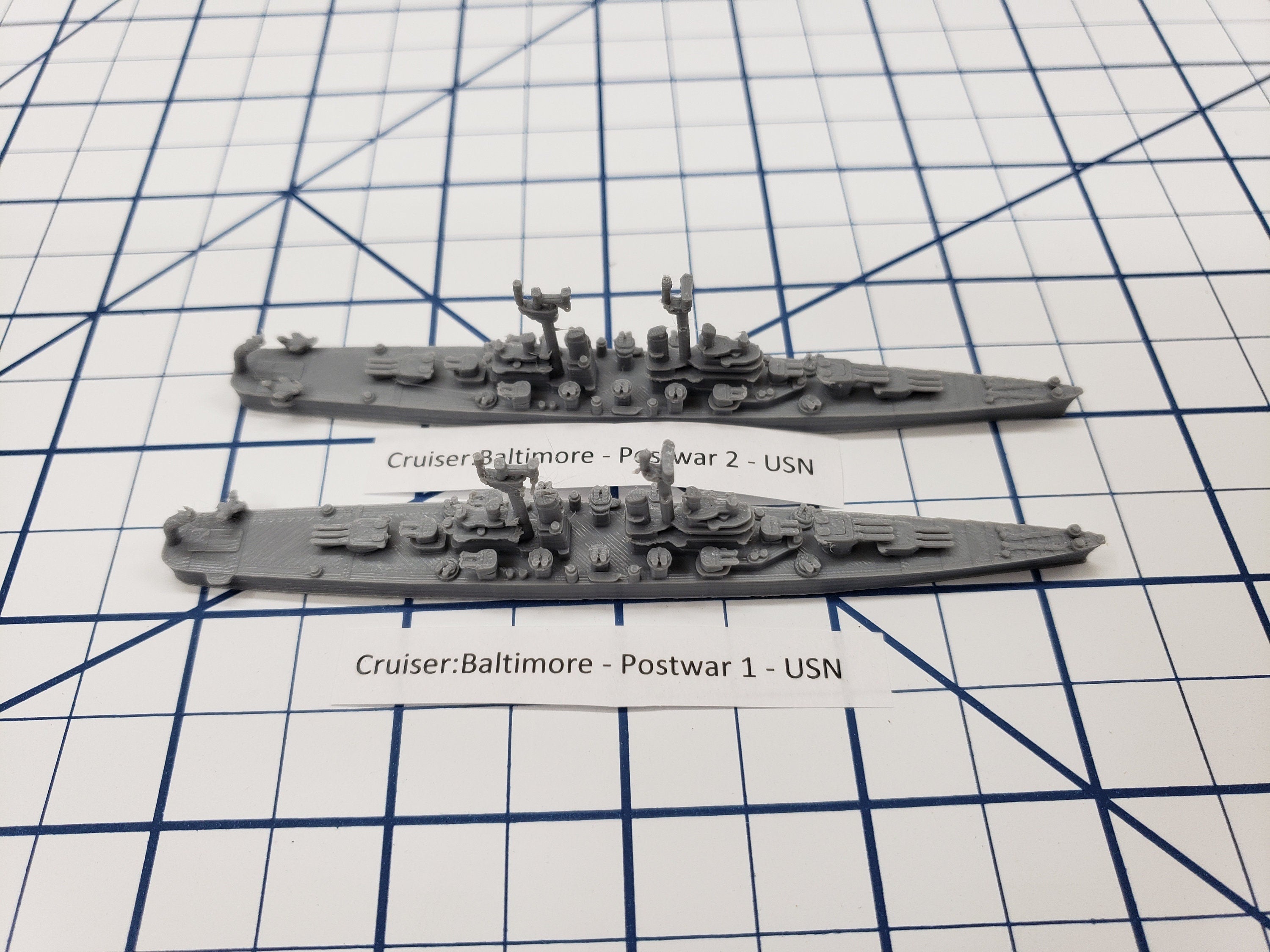 Cruiser - Baltimore - USN - Wargaming - Axis and Allies - Naval Miniature - Tabletop Games - Warships