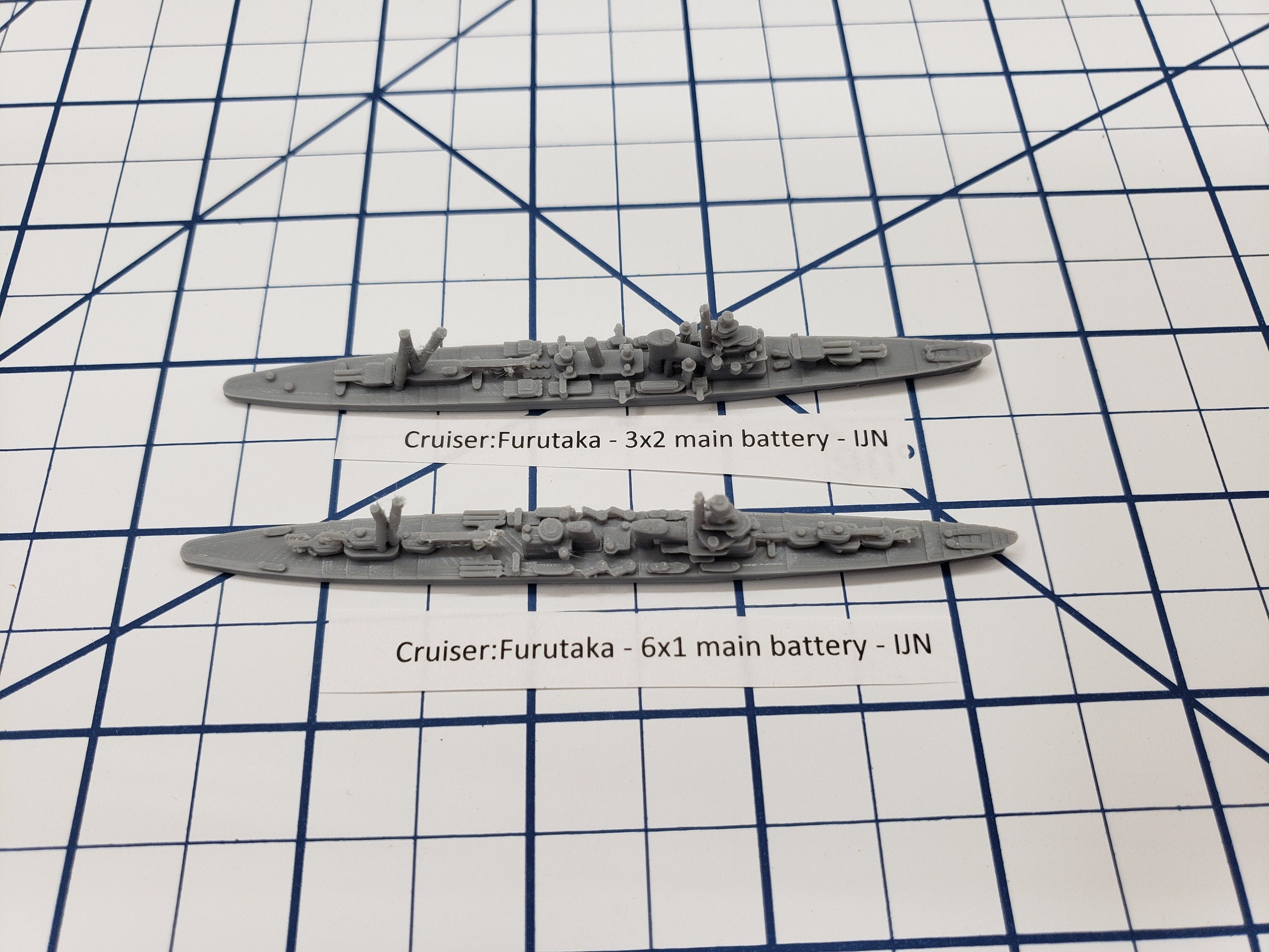 Cruiser - Furutaka - IJN - Wargaming - Axis and Allies - Naval Miniature - Tabletop Games - Warships