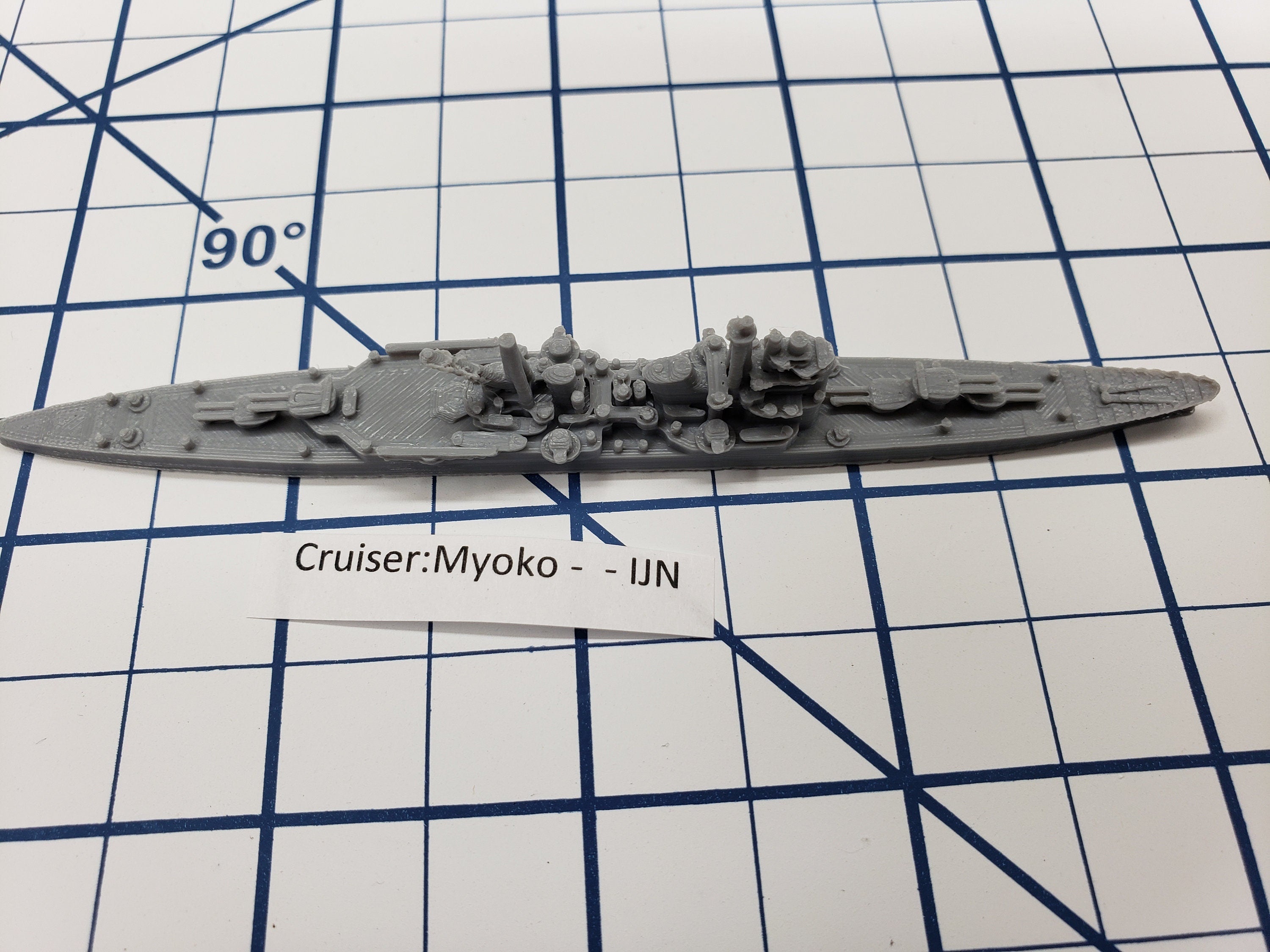 Cruiser - Myoko - IJN - Wargaming - Axis and Allies - Naval Miniature - Tabletop Games - Warships