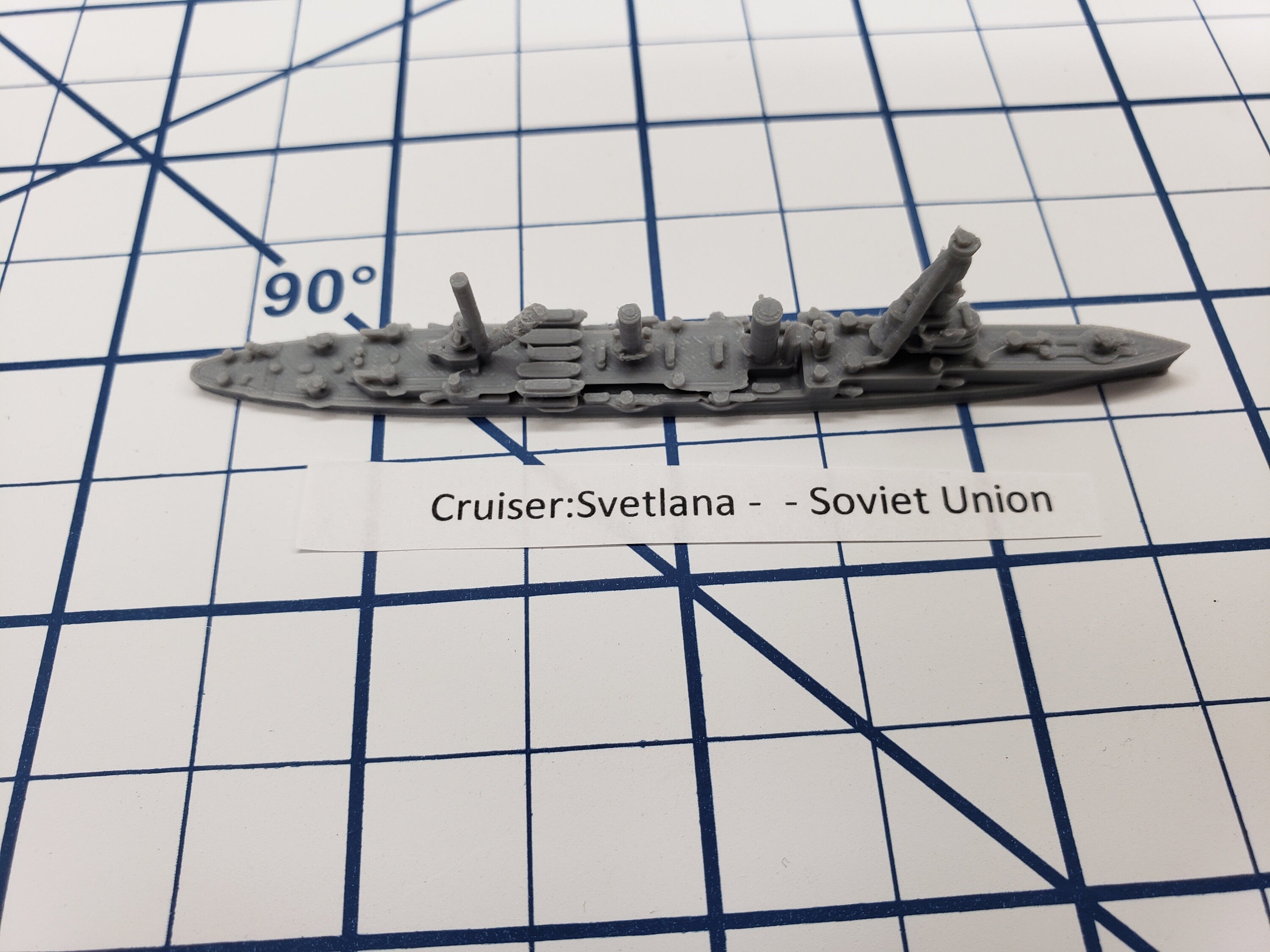 Cruiser - Svetlana - Soviet Navy - Wargaming - Axis and Allies - Naval Miniature - Tabletop Games - Warships