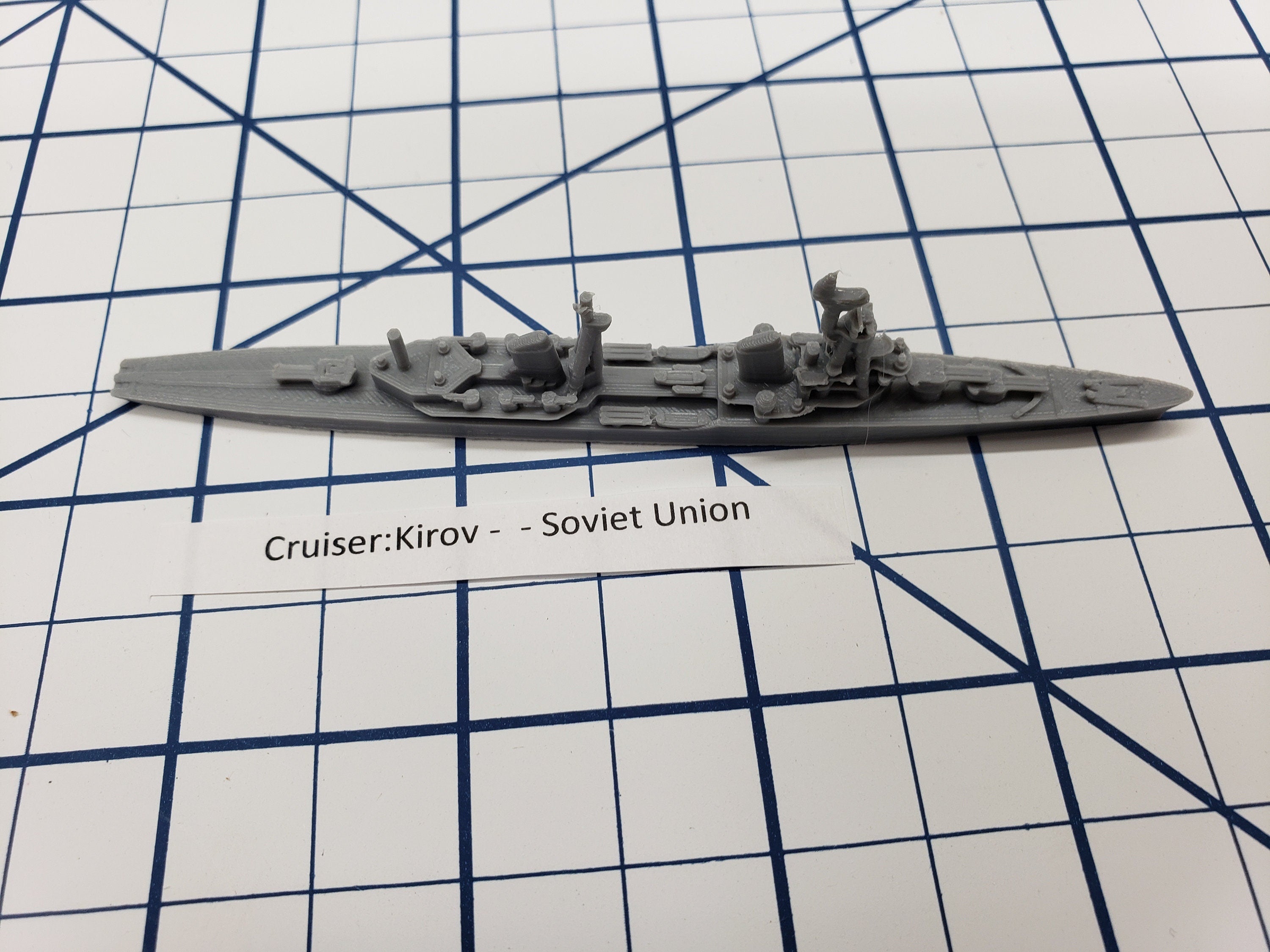 Cruiser - Kirov - Soviet Navy - Wargaming - Axis and Allies - Naval Miniature - Tabletop Games - Warships