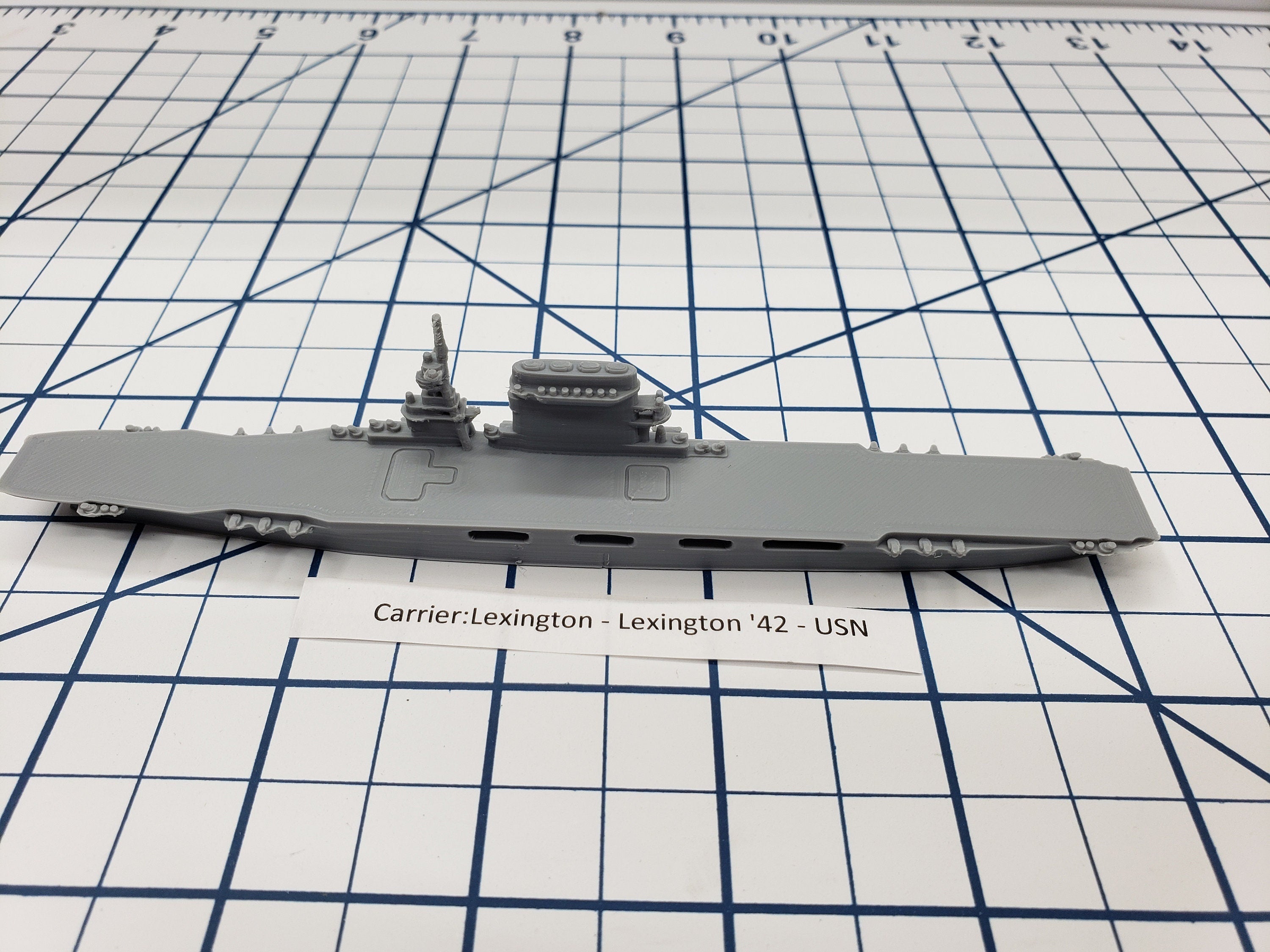 Carrier - Lexington - USN - Wargaming - Axis and Allies - Naval Miniature - Tabletop Games - Warships