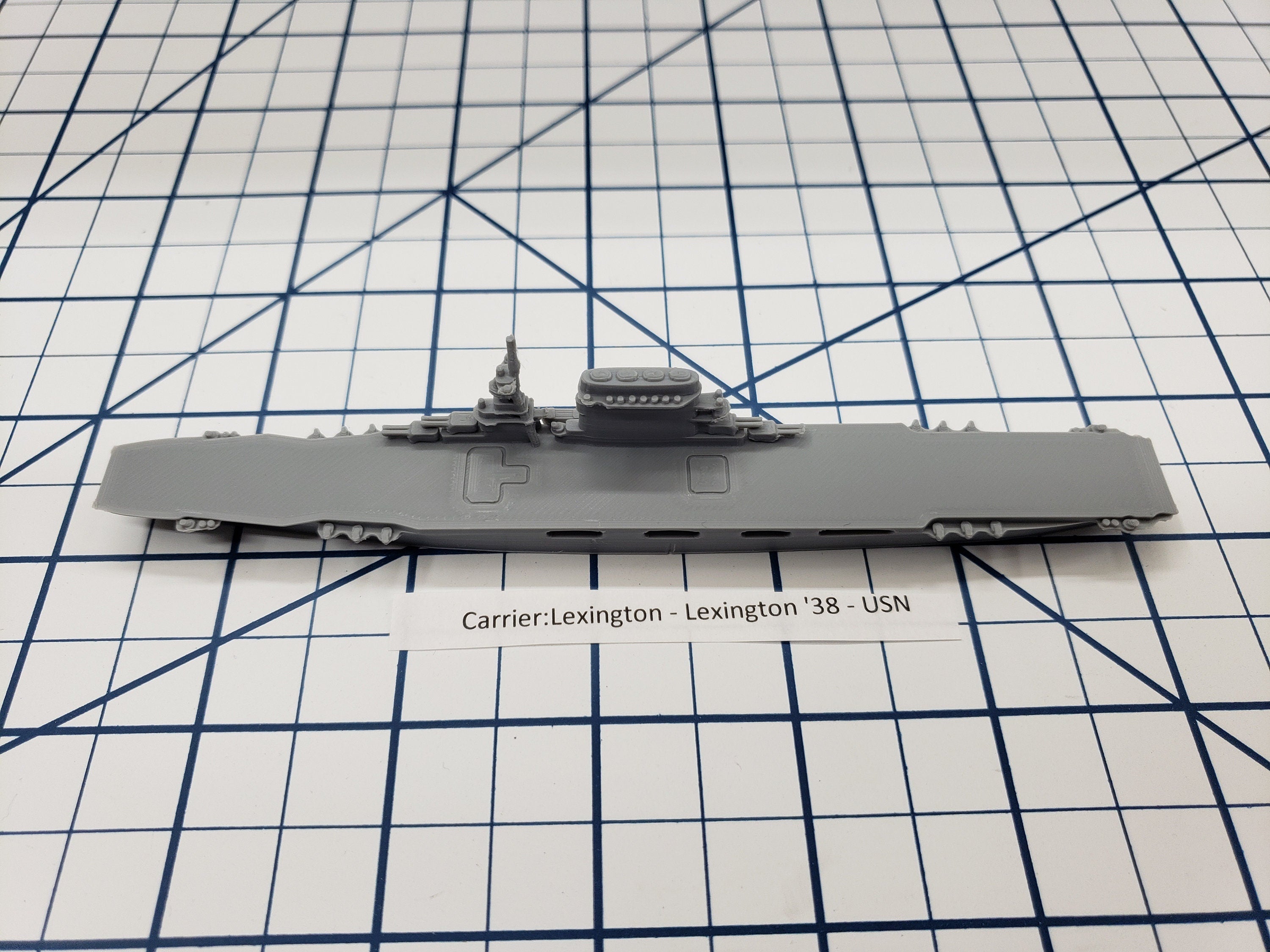 Carrier - Lexington - USN - Wargaming - Axis and Allies - Naval Miniature - Tabletop Games - Warships