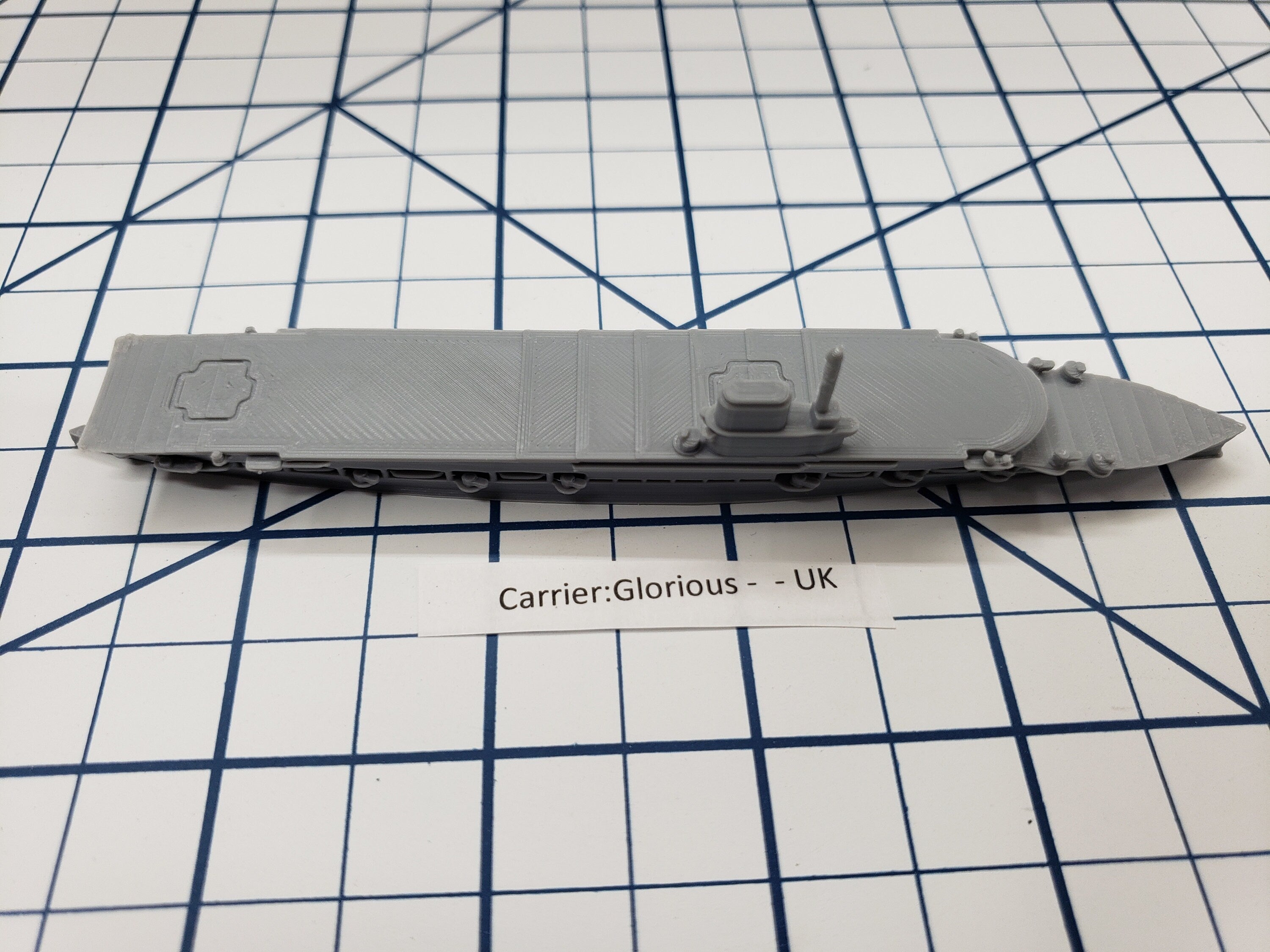 Carrier - Glorious - Royal Navy - Wargaming - Axis and Allies - Naval Miniature - Tabletop Games - Warships