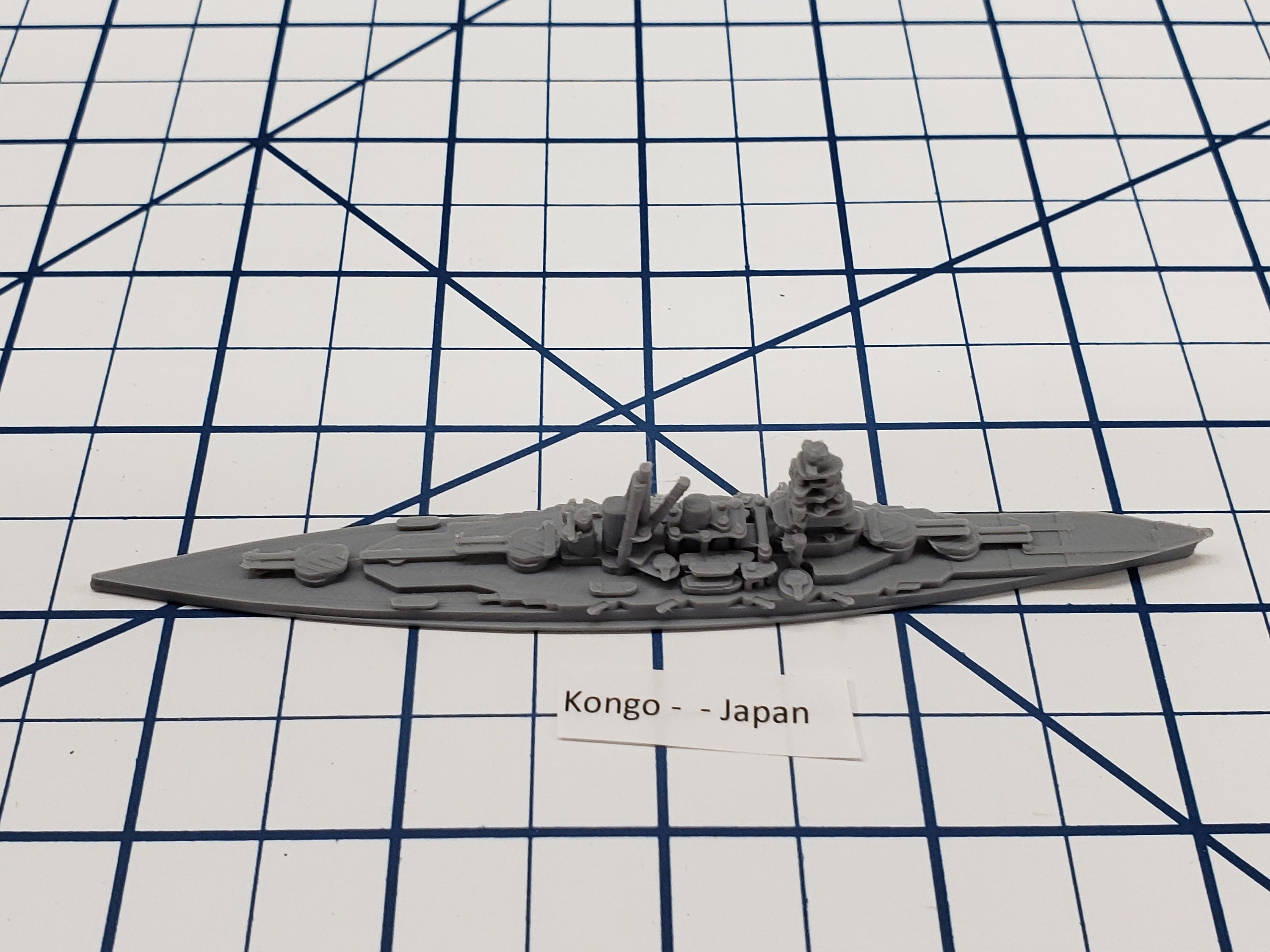 Battleship - Kongo - IJN - Wargaming - Axis and Allies - Naval Miniature - Tabletop Games - Warships