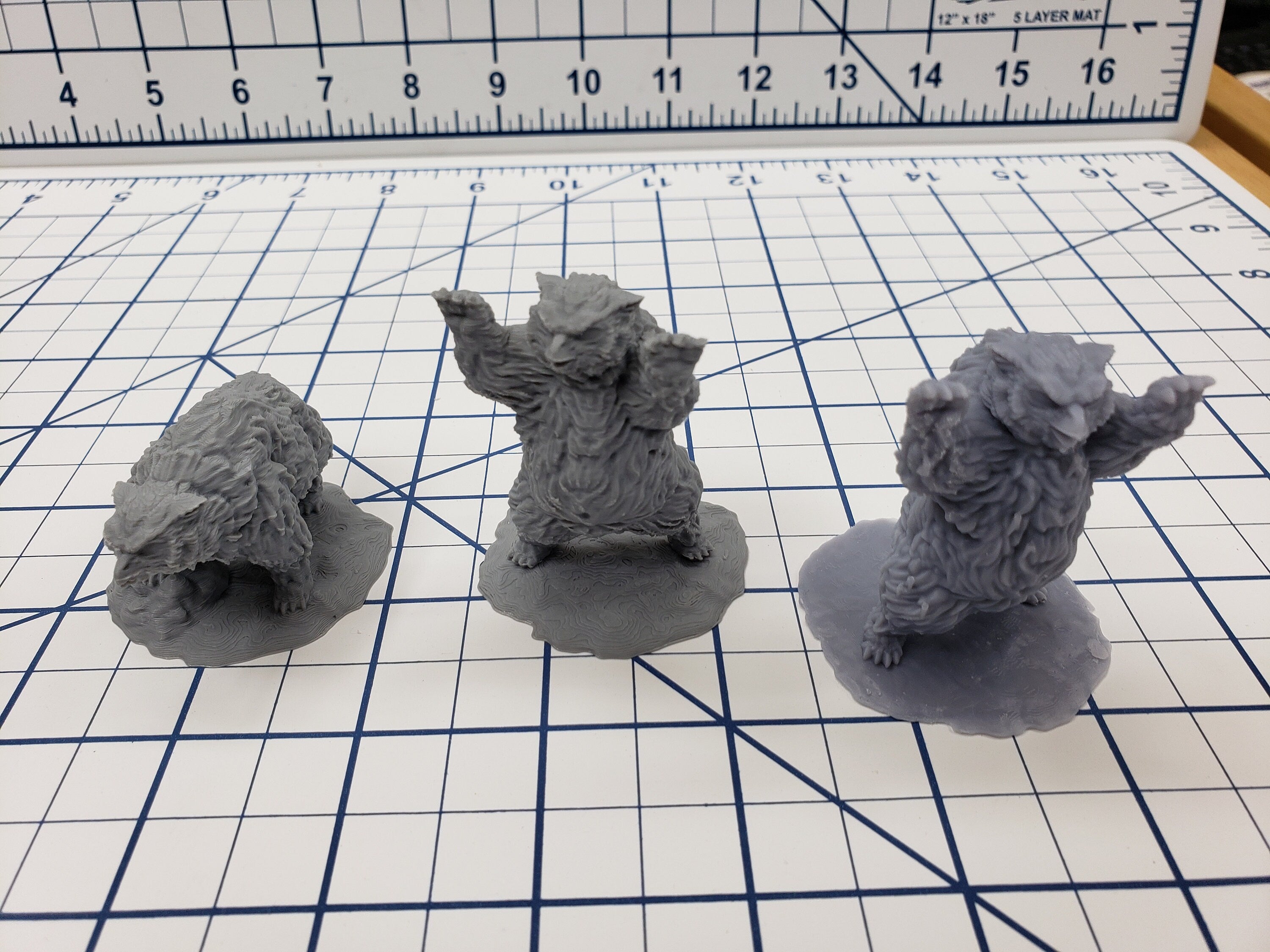 Owlbear Miniatures - DND - Pathfinder - RPG - Dungeon & Dragons - Miniature - Mini - 28 mm / 1" - Fat Dragon Games