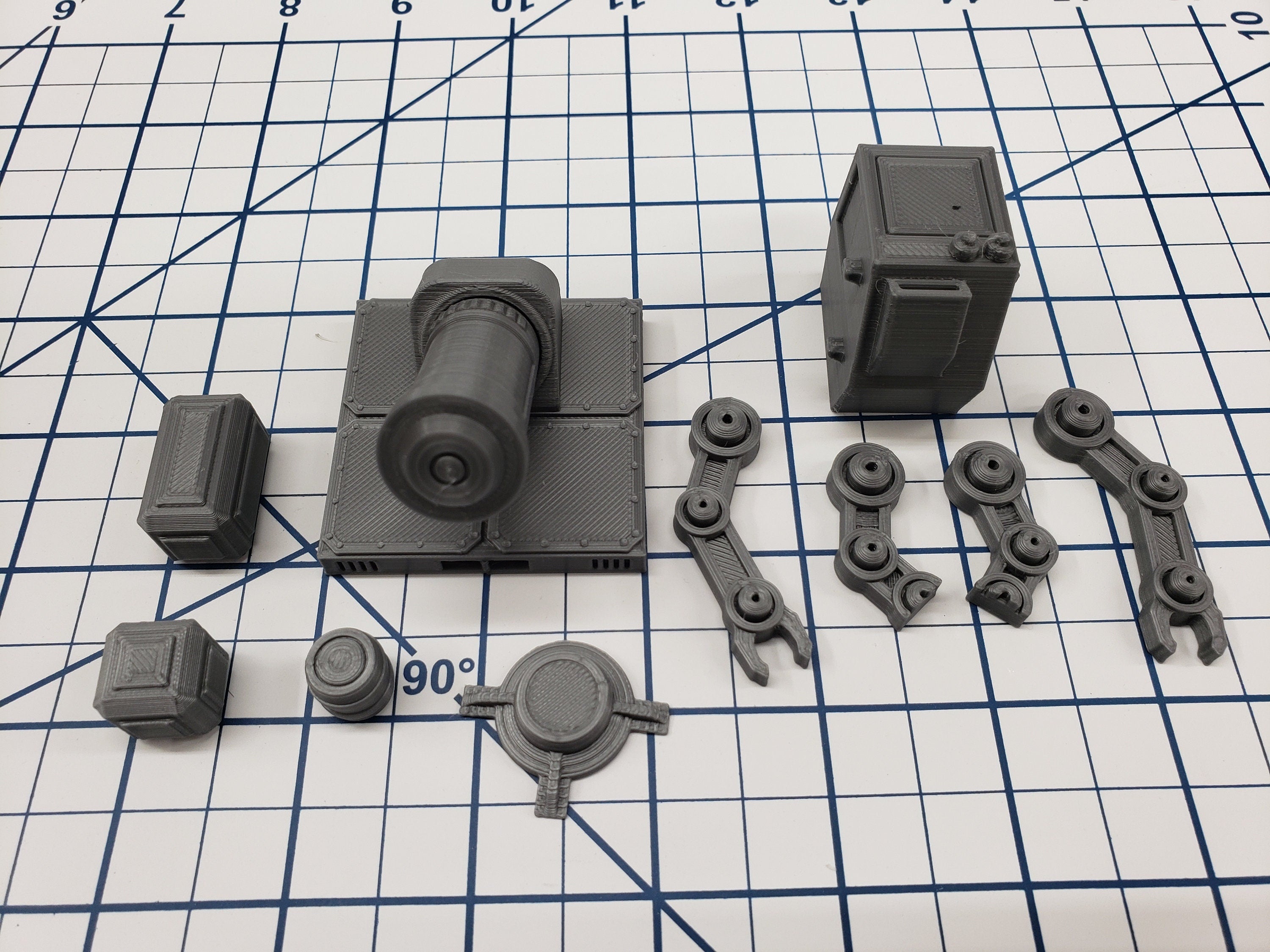 Cargo Set - SciFi - Fat Dragon Games - DragonLock - DND - Pathfinder - RPG - Terrain - Space - Science Fiction 28 mm / 1"