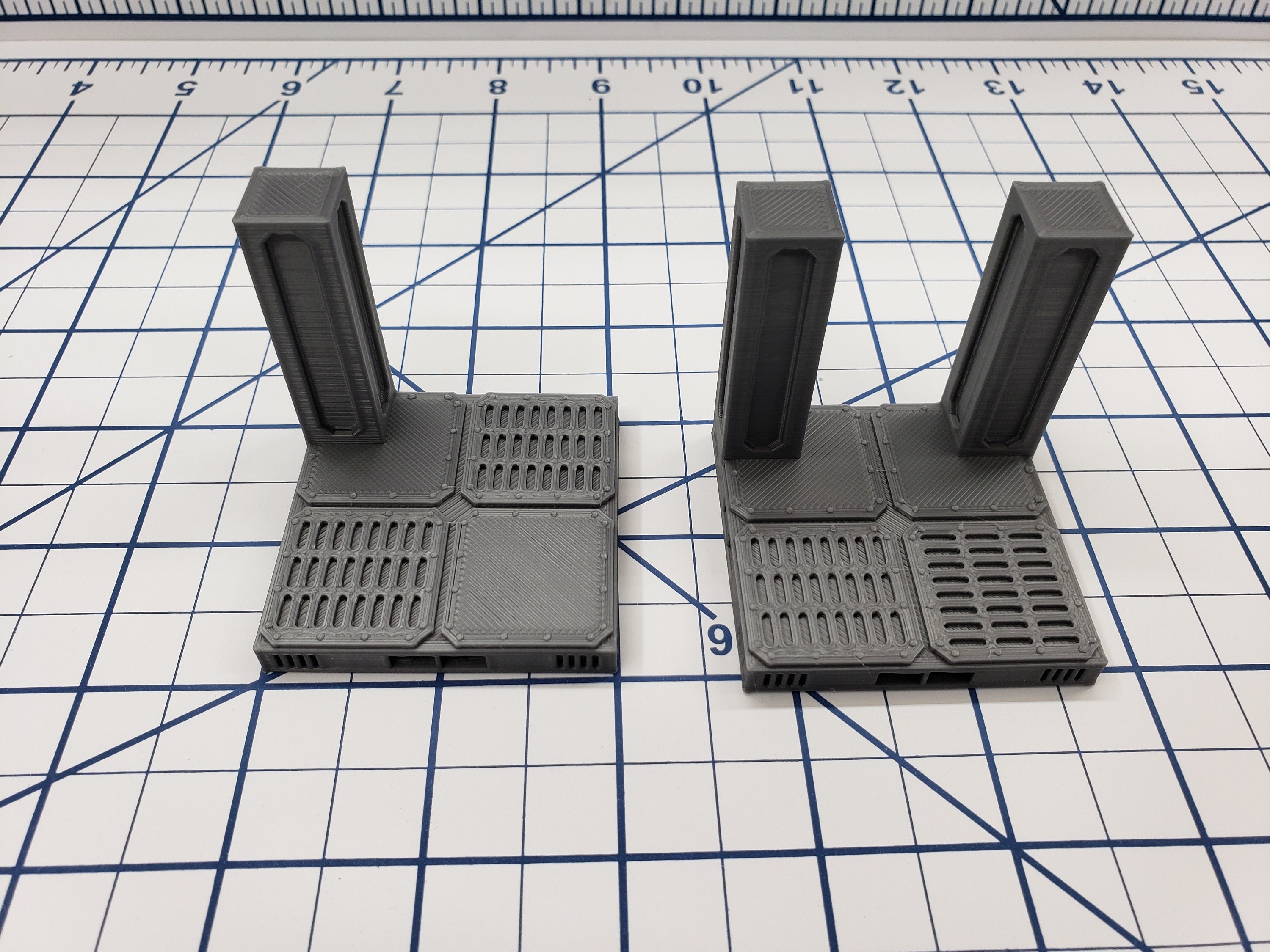 Wall Tiles - SciFi - Fat Dragon Games - DragonLock - DND - Pathfinder - RPG - Terrain - Space - Science Fiction 28 mm / 1"