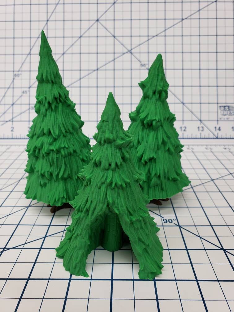 The Wilds of Wintertide Pine Trees - EC3D - DND - Pathfinder - Dungeons & Dragons - RPG - Tabletop - 28 mm / 1" - Scatter Terrain