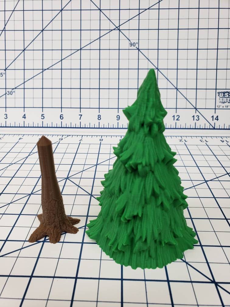 The Wilds of Wintertide Pine Trees - EC3D - DND - Pathfinder - Dungeons & Dragons - RPG - Tabletop - 28 mm / 1" - Scatter Terrain