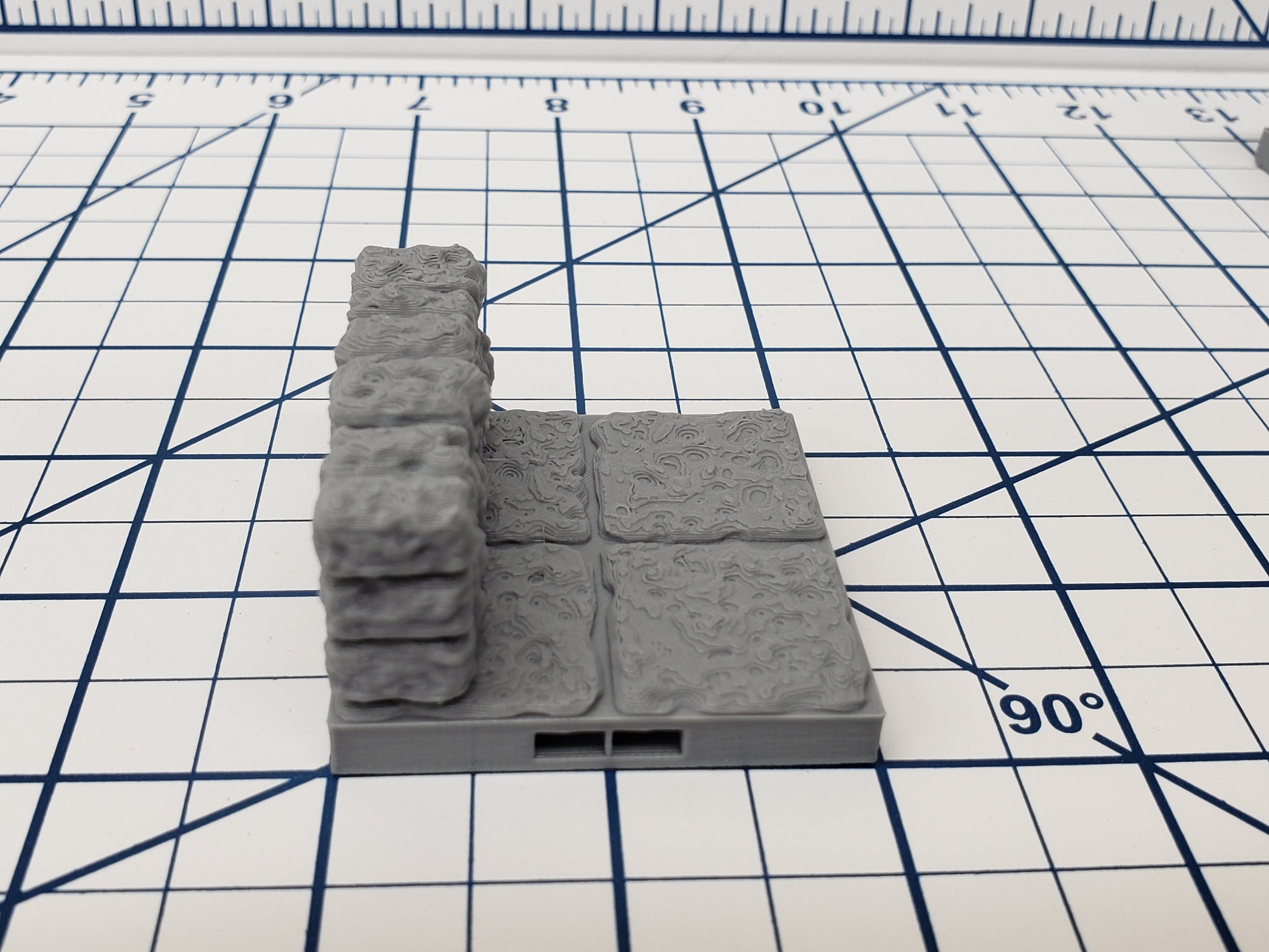 Dungeon Style - Half Walls - DragonLock - DND - Pathfinder - RPG - Dungeon & Dragons - 28 mm / 1" - Terrain - Fat Dragon Games