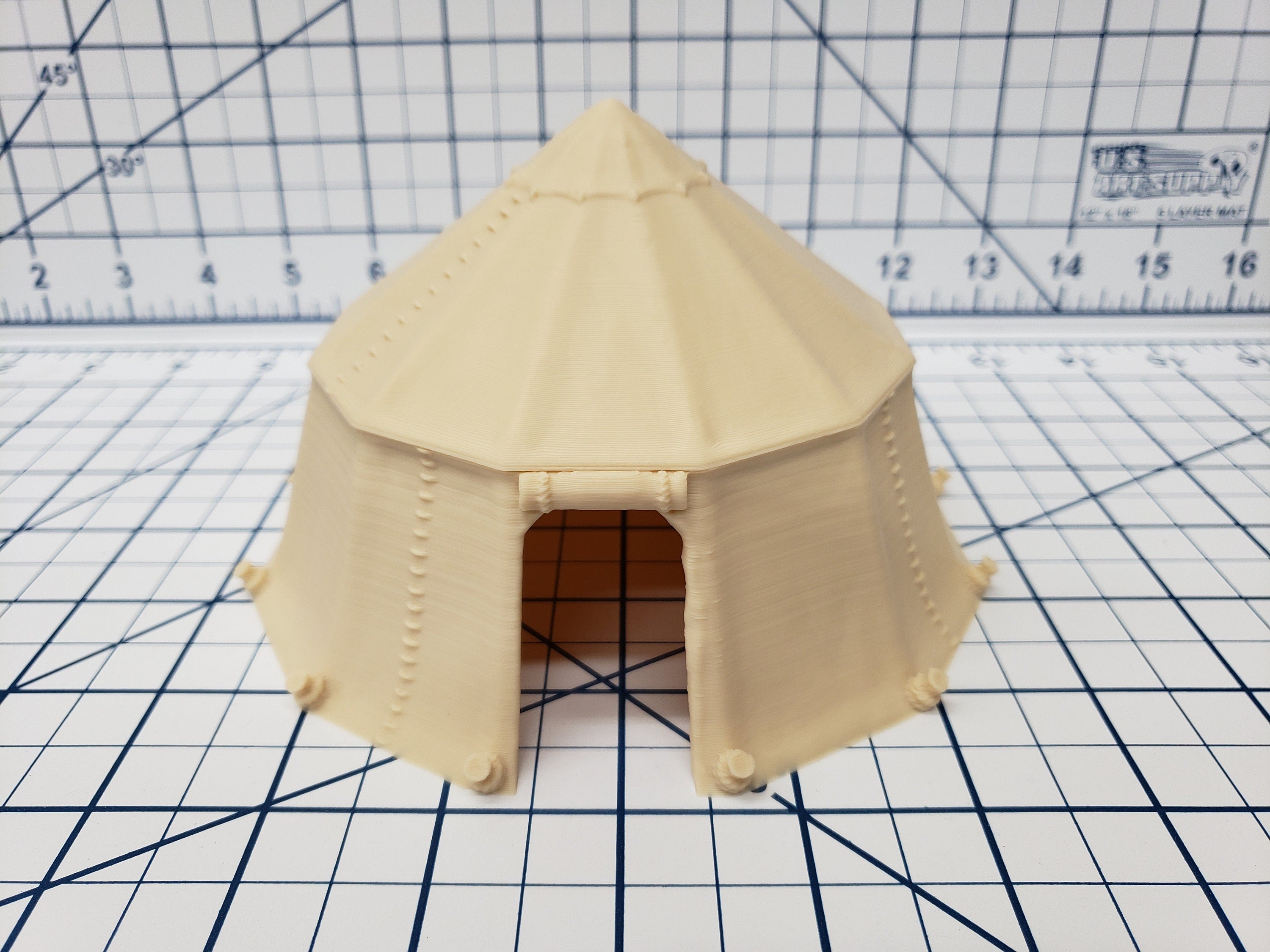 Pavilion Tent - OpenForge - DND - Pathfinder - RPG - Dungeon & Dragons - 28 mm / 1" Scale - Dungeon and Map Accessories